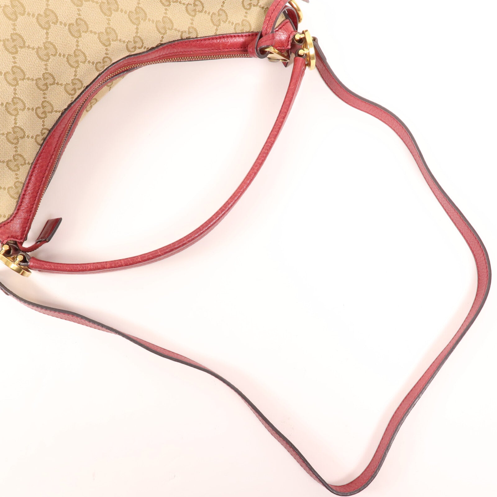 GUCCI 帆布Shoulder Bag金扣手挽肩背兩用袋