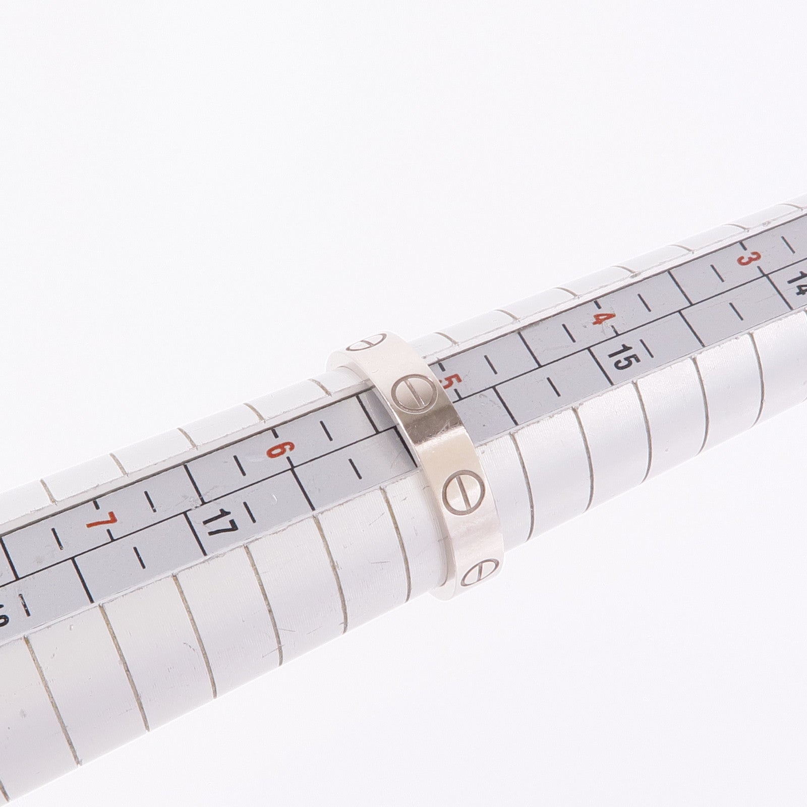 CARTIER 【激減優惠】18K白金Mini Love Ring戒指Cartier#50/US#5