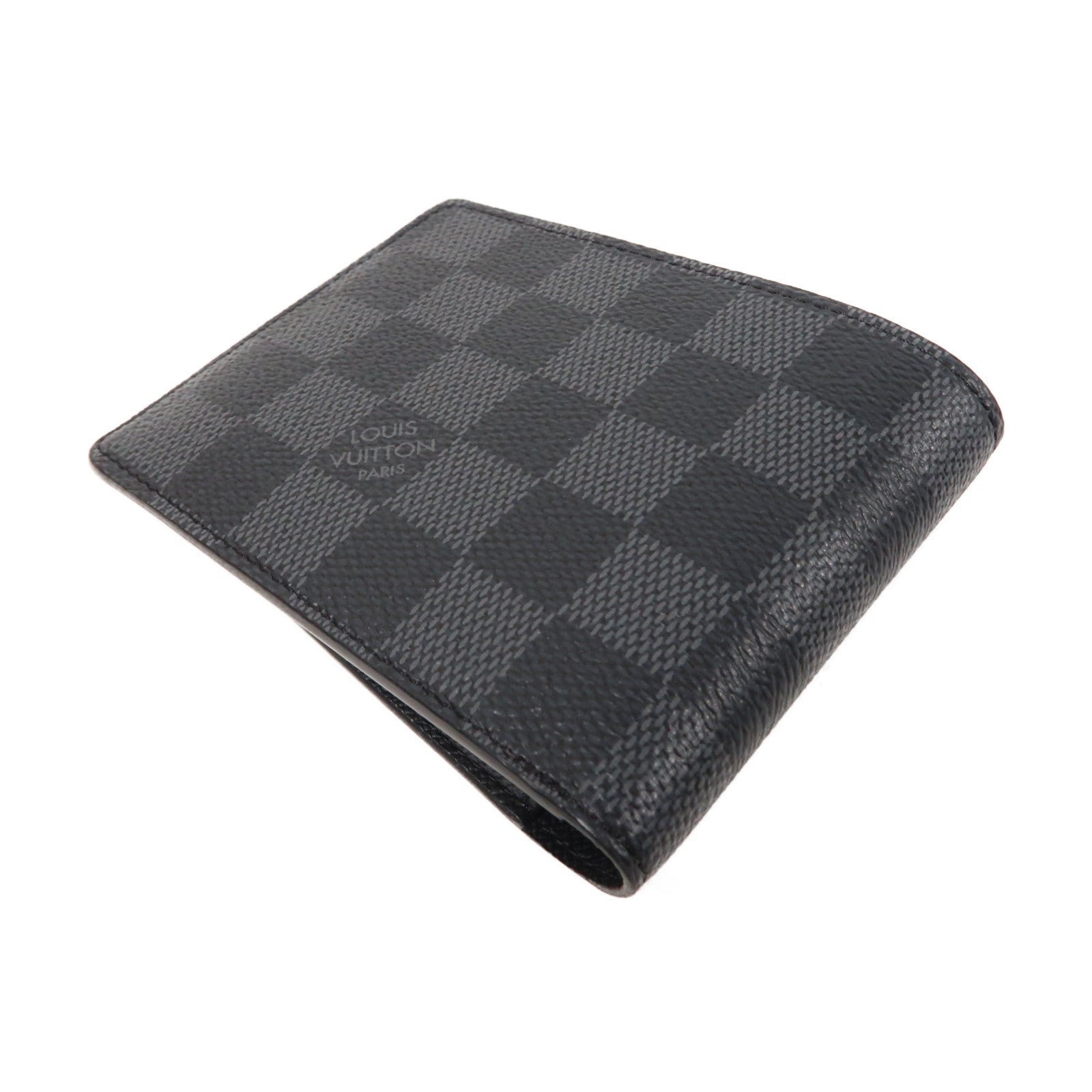 LOUIS VUITTON Damier Graphite Multiple Wallet折疊錢包黑色