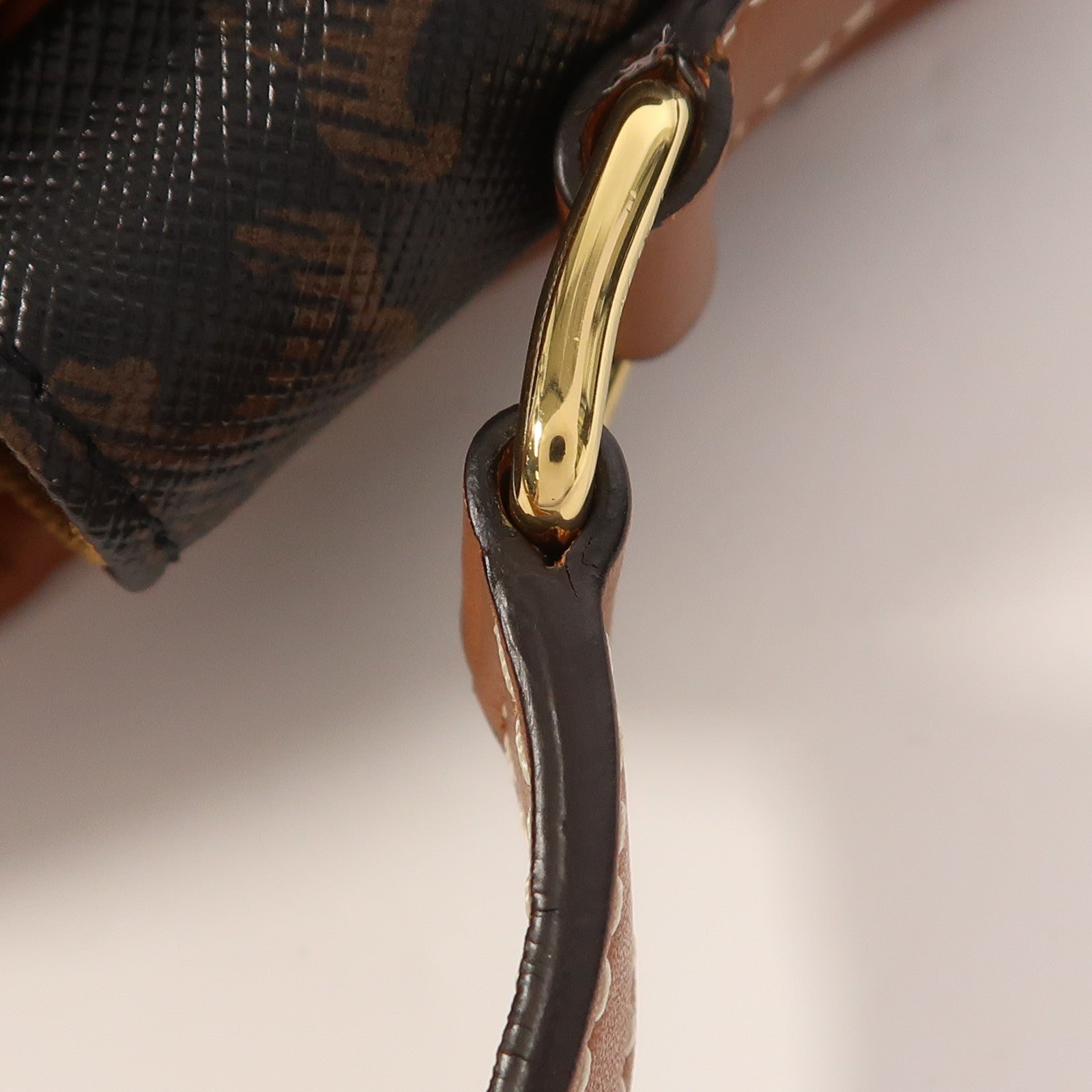 CELINE 塗層帆布Folco金扣肩背袋