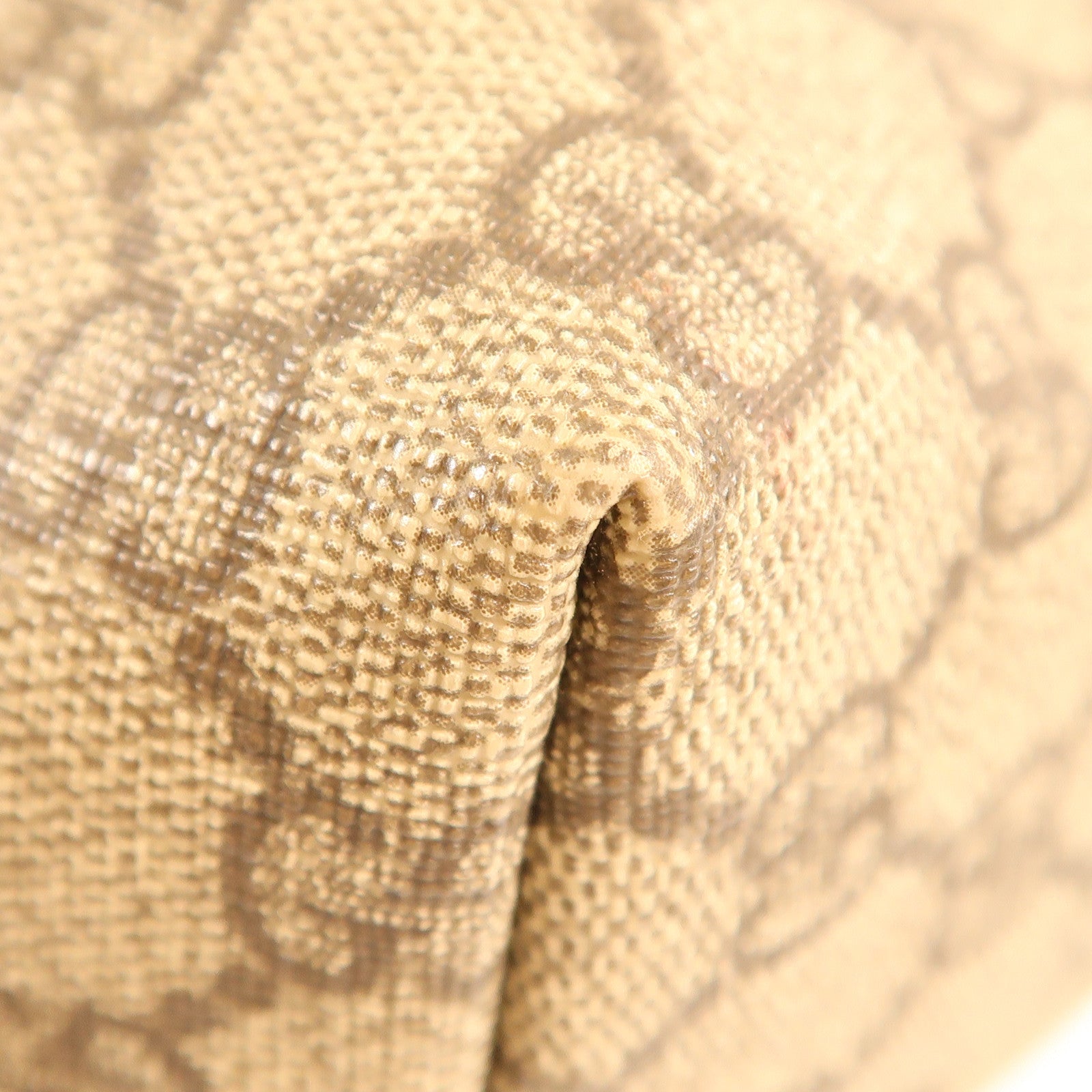 GUCCI GG GHW Tote Bag 2 Way Shoulder Bag Handbag 246895 Coated Canvas Brown