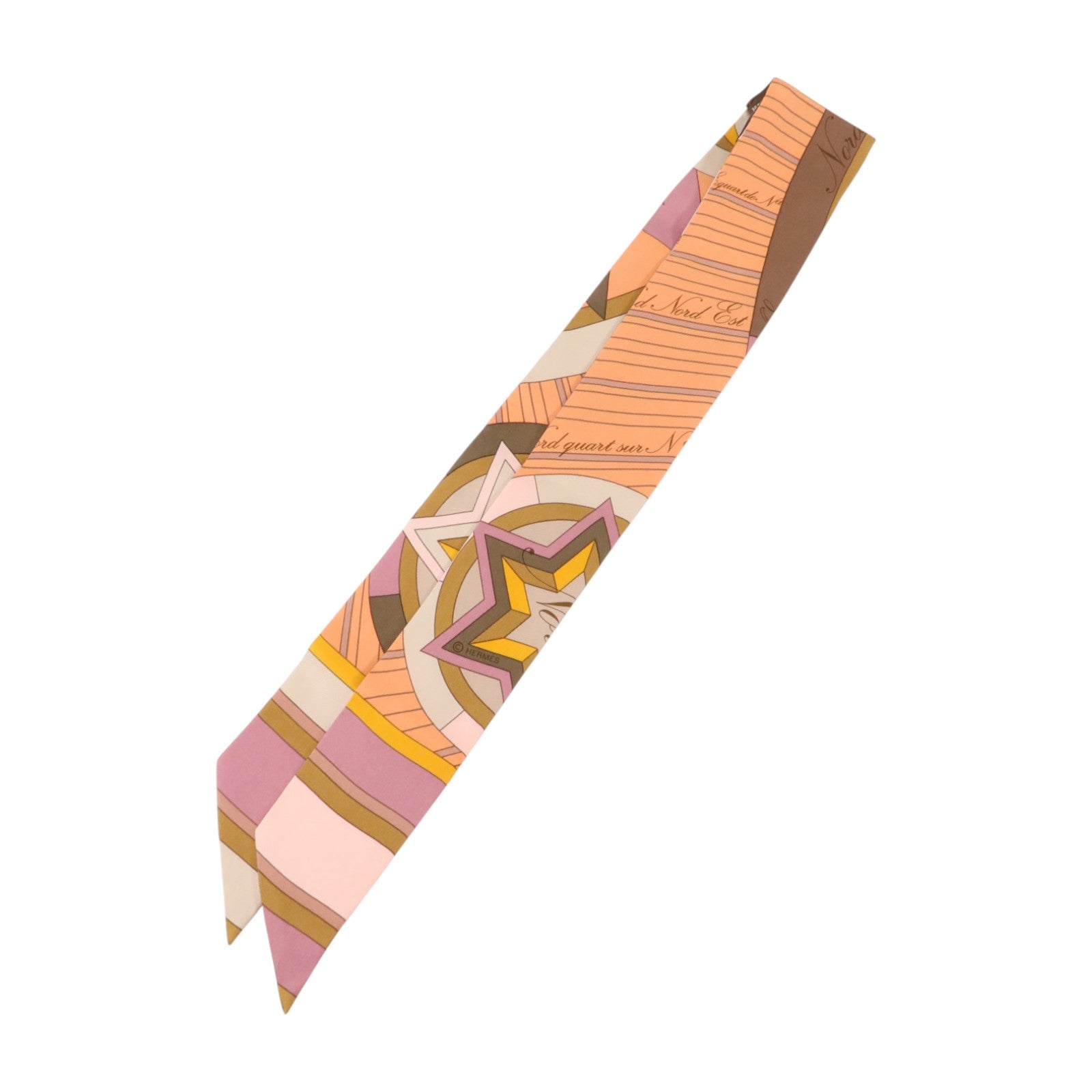 HERMES 絲質Twilly絲巾