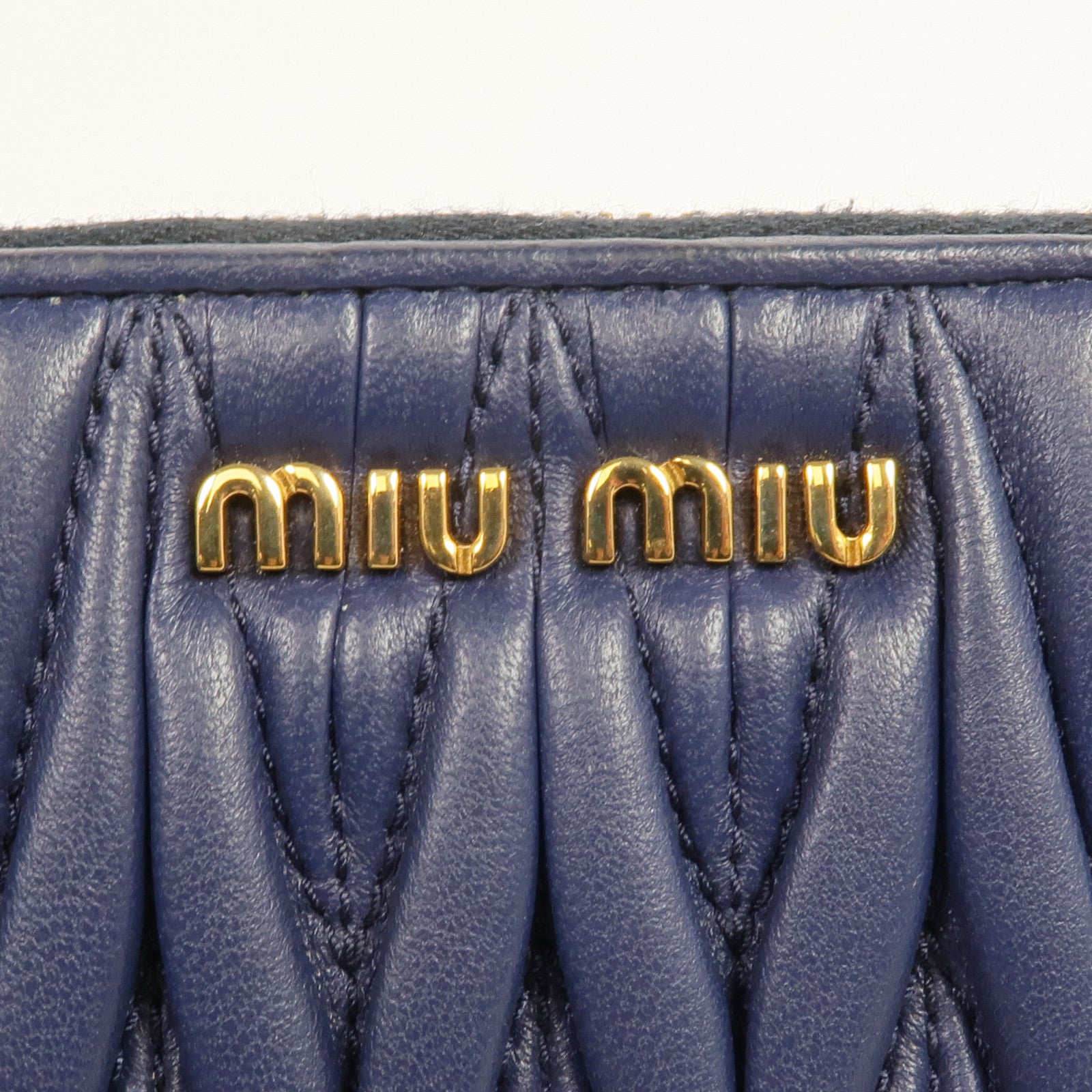 Miu Miu 羊皮皮革Long Wallet金扣長錢包