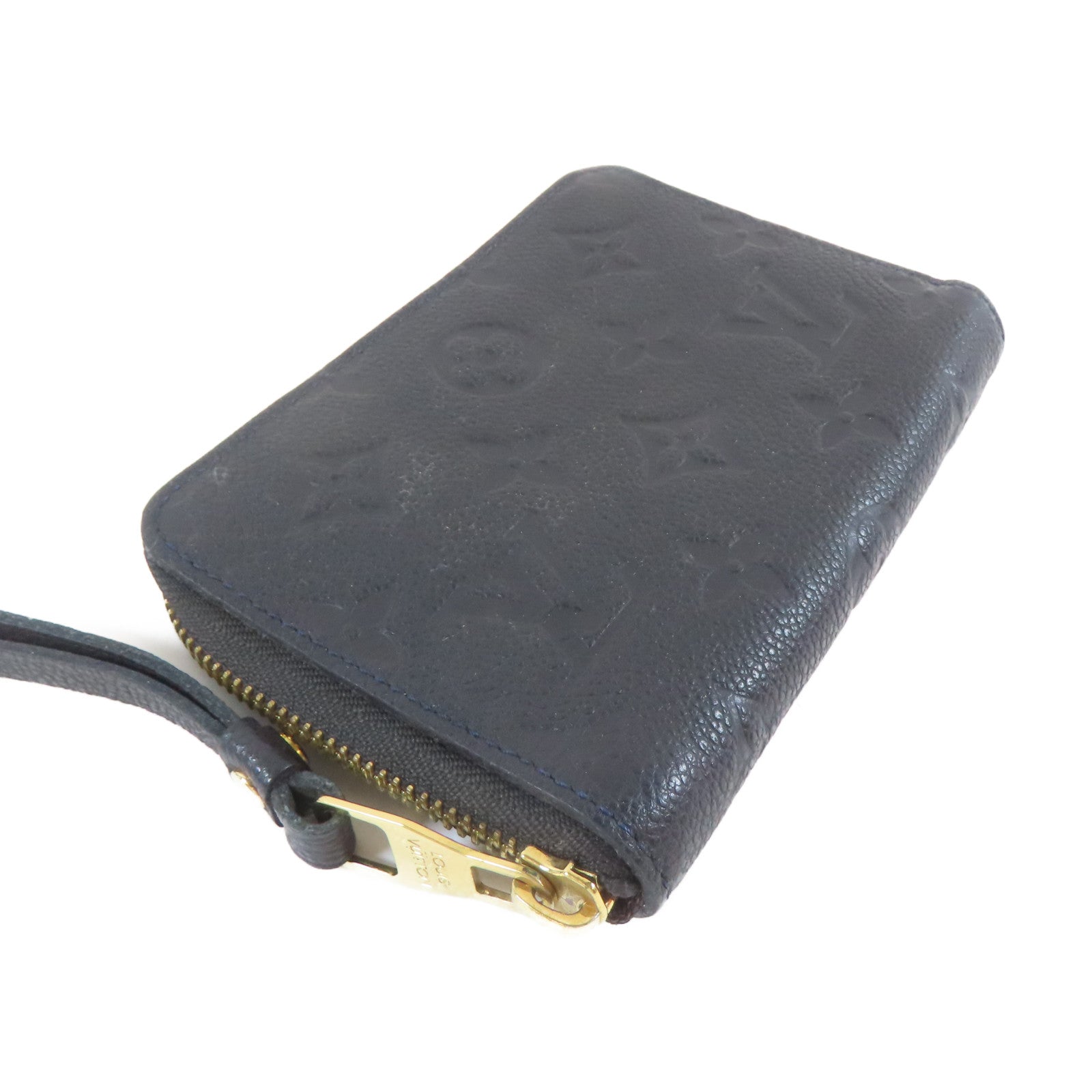 LOUIS VUITTON Monogram Empreinte Secret Compact Wallet金扣錢包黑色