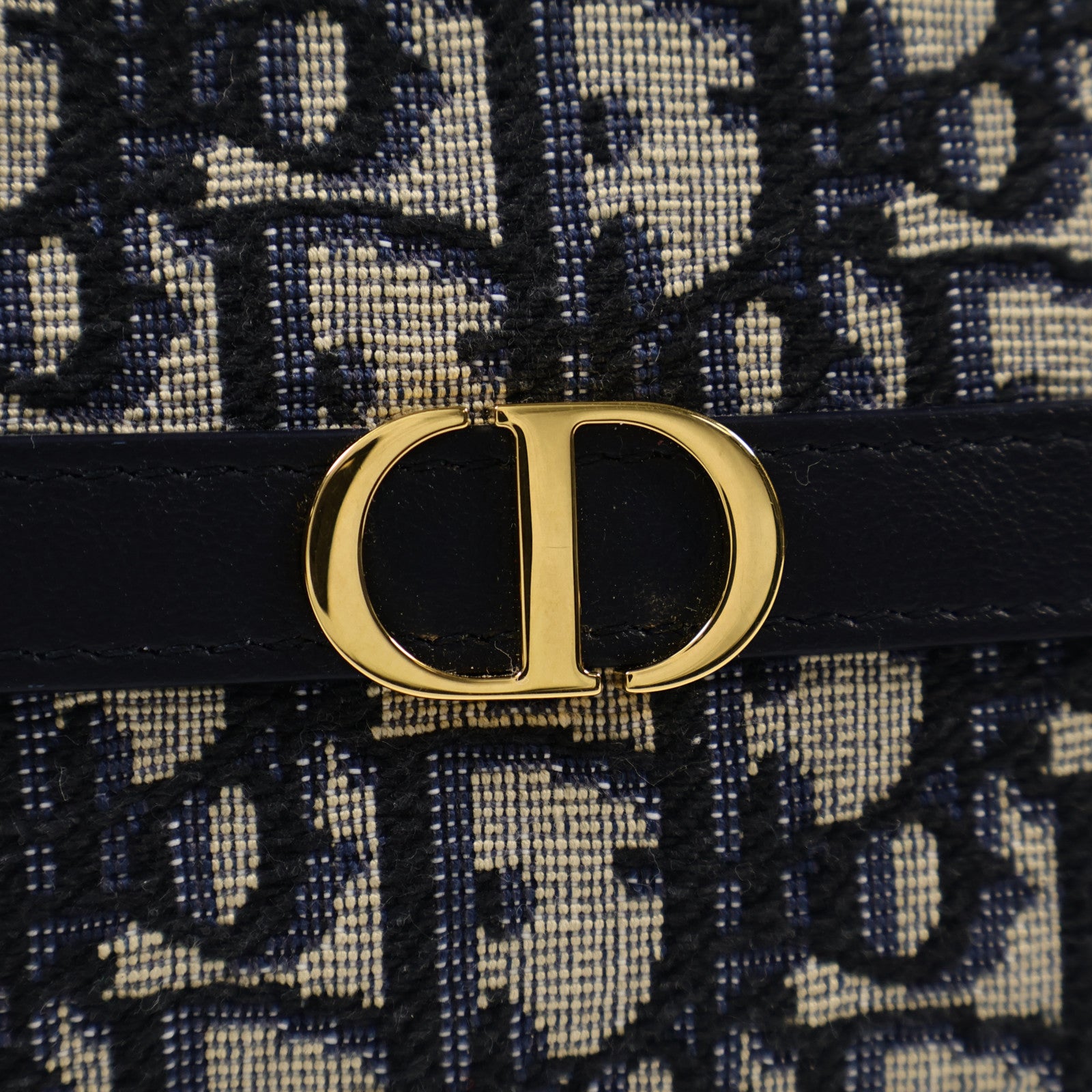 Dior 帆布30 Montaigne Hobo Mini金扣肩背袋