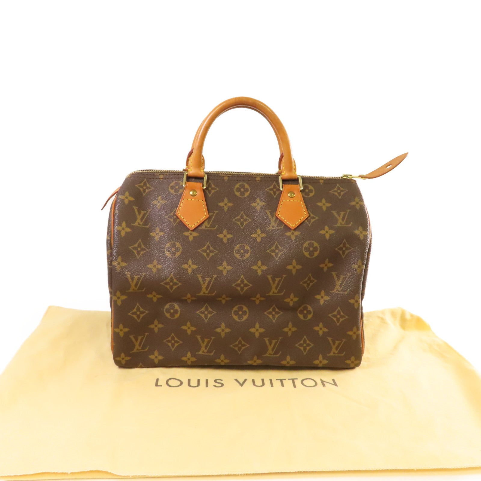 LOUIS VUITTON 【激減優惠】Monogram Speedy 30 Handbag金扣手挽袋啡色