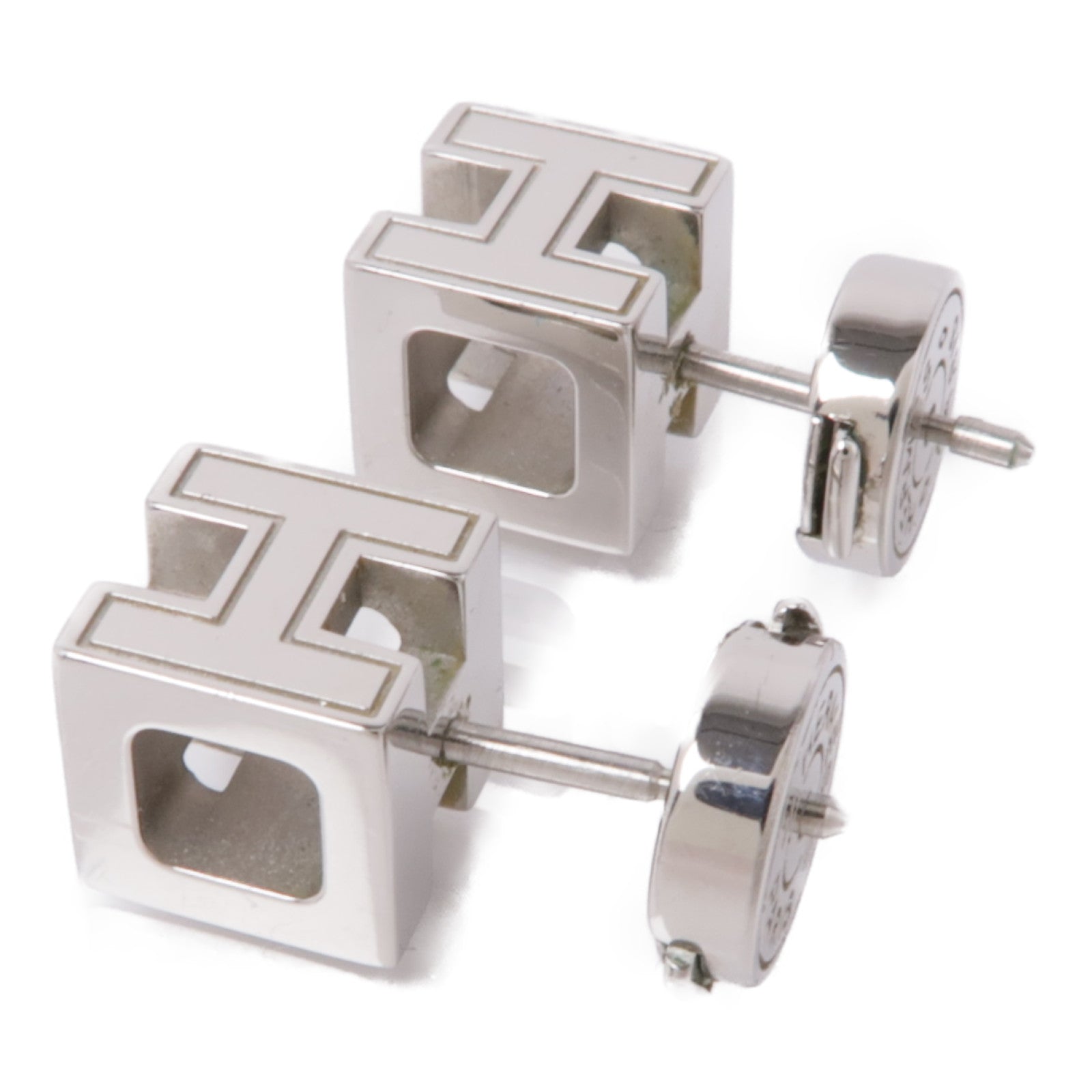 HERMES 金屬Cage d'H Earrings耳環