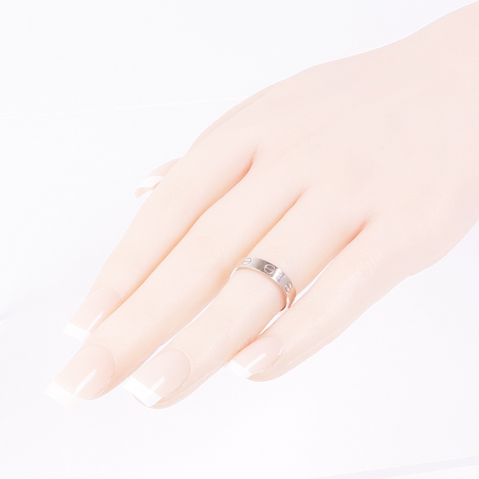 CARTIER 【激減優惠】18K白金Mini Love Ring戒指Cartier#50/US#5