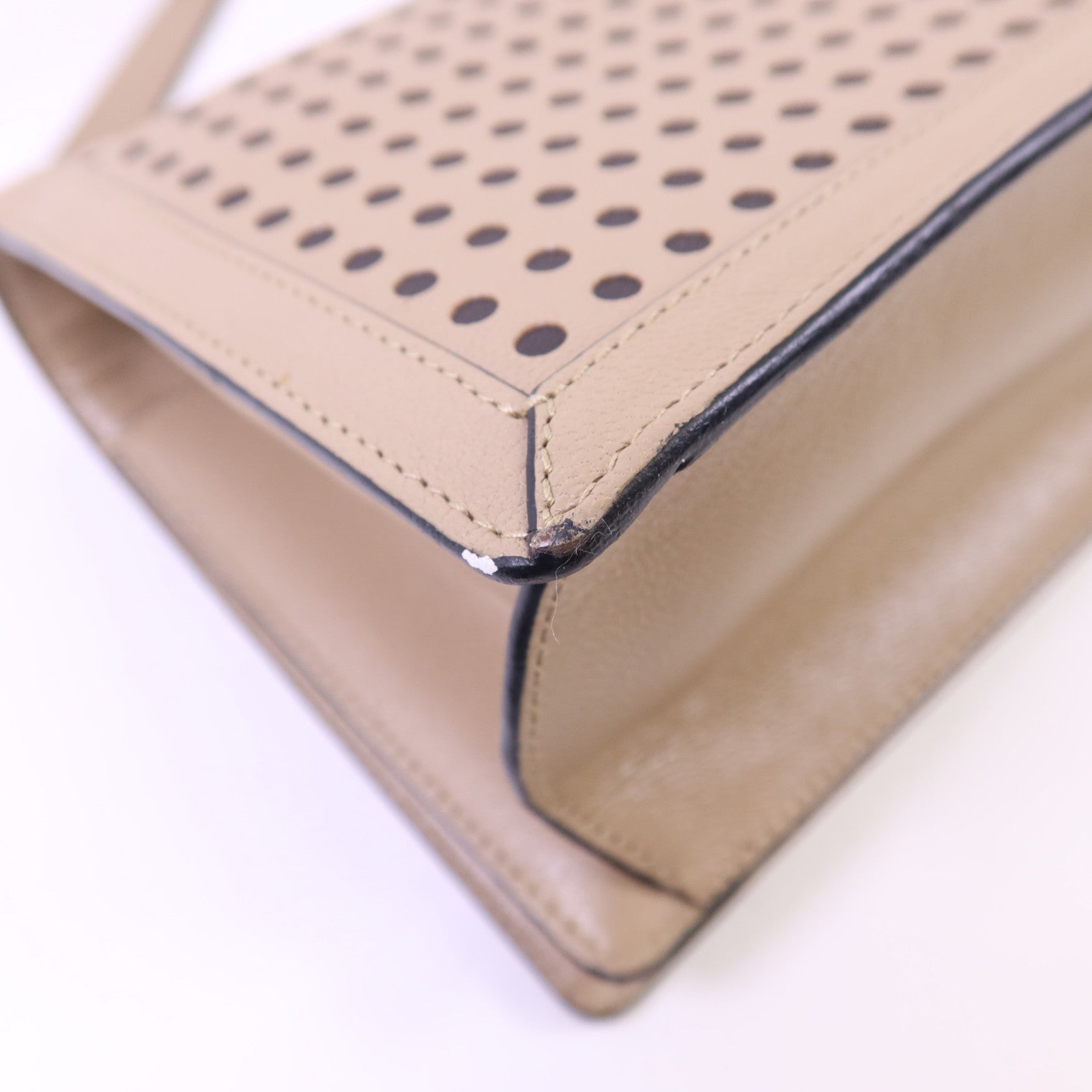 LOEWE 【激減優惠】牛皮皮革Barcelona金扣肩背袋