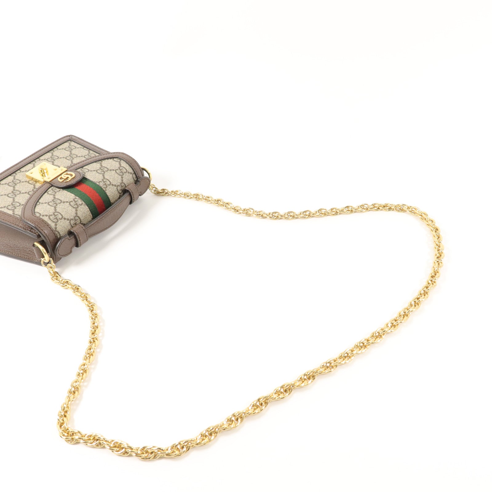 GUCCI 塗層帆布Ophidia Mini手挽肩背兩用袋