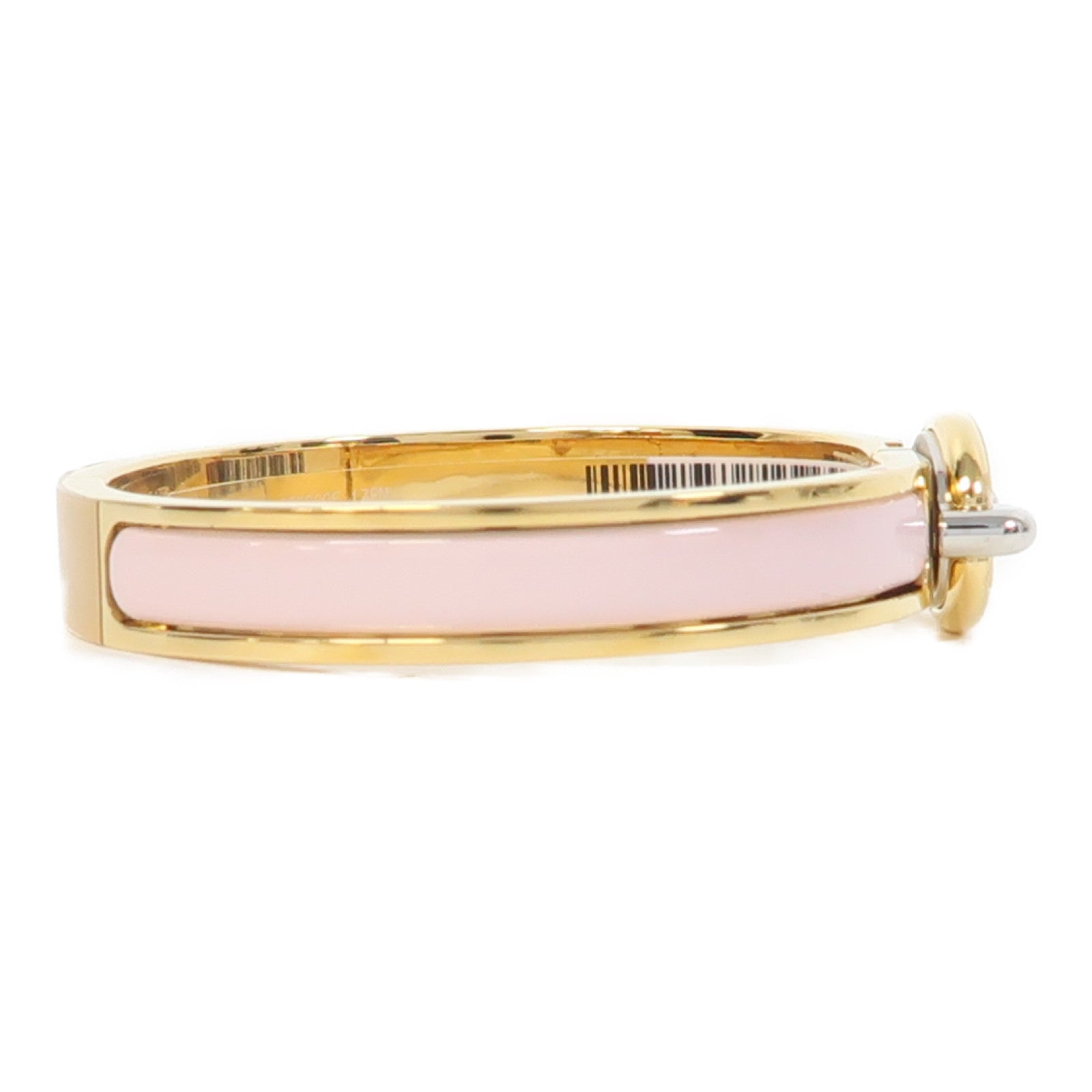 HERMES 金屬Mini Clic Chaine D'Ancre Bracelet金扣手鐲粉紅色/金色