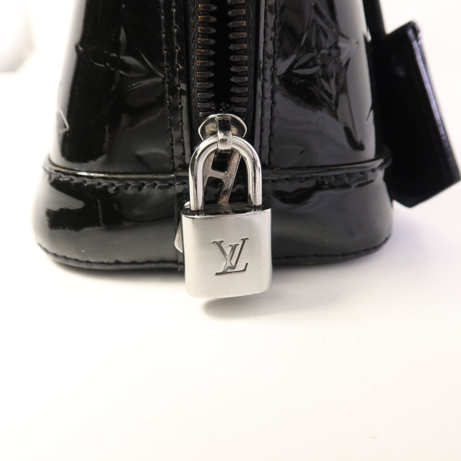 LOUIS VUITTON Vernis Alma BB銀扣手挽肩背兩用袋