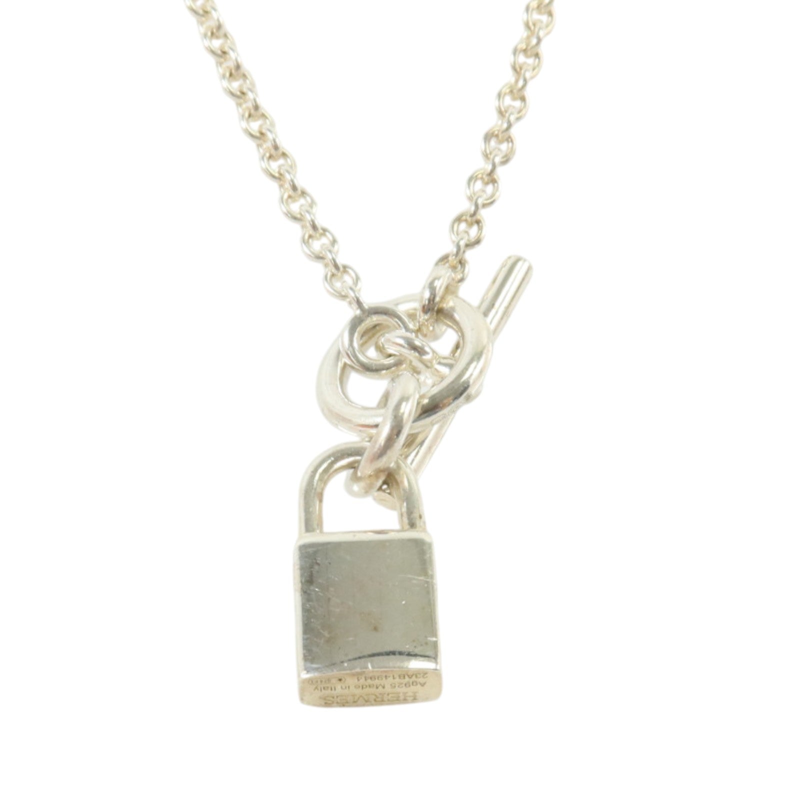 HERMES 925純銀Kelly Cadenas Pendant