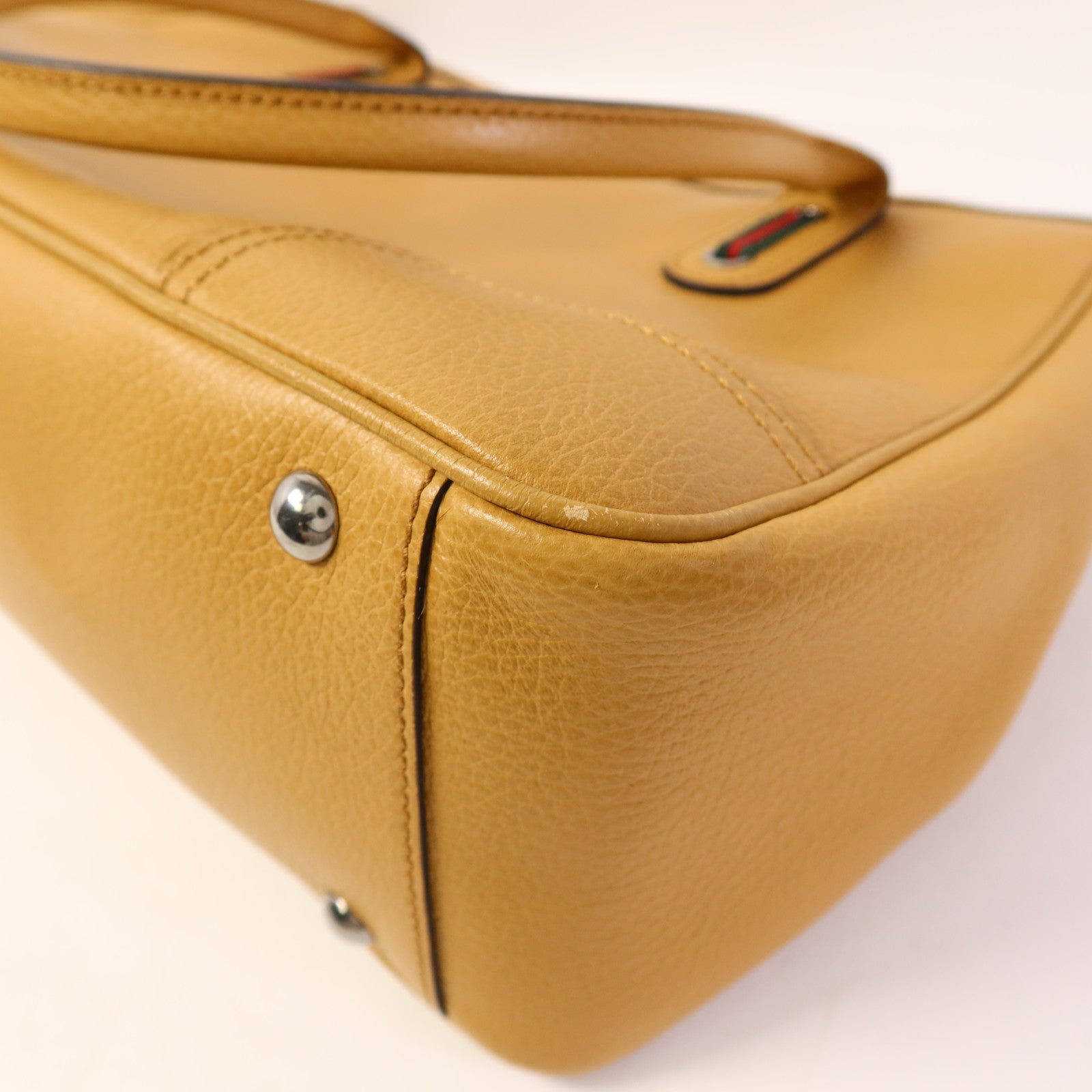 GUCCI 【激減優惠】牛皮皮革Shoulder Bag銀扣肩背袋