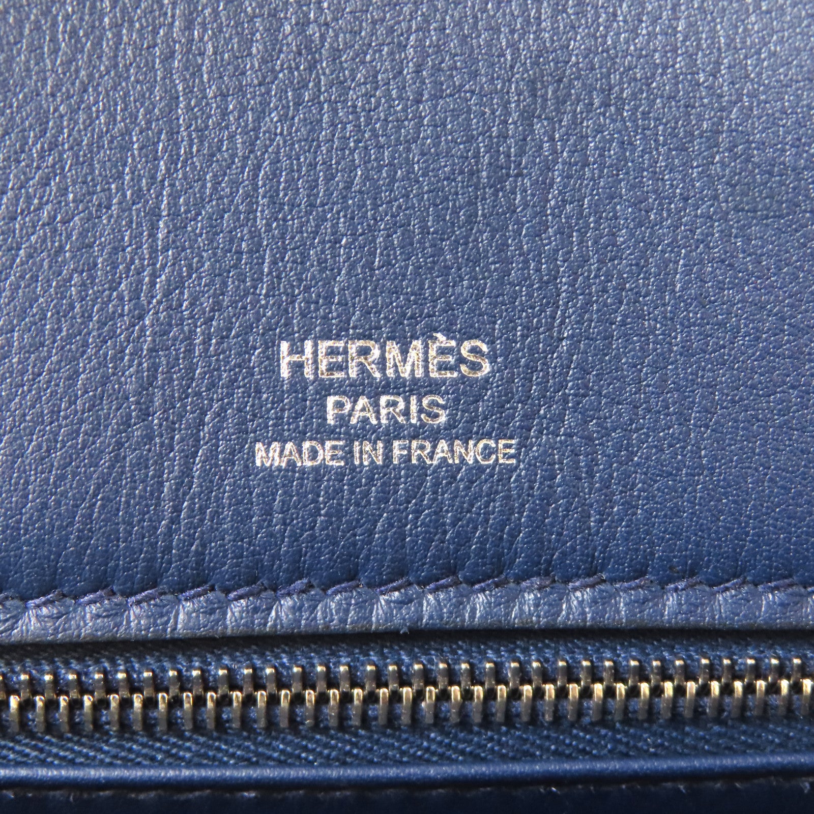 HERMES 【激減優惠】Swift皮革Birkin 25 Shadow銀扣手挽袋深藍色