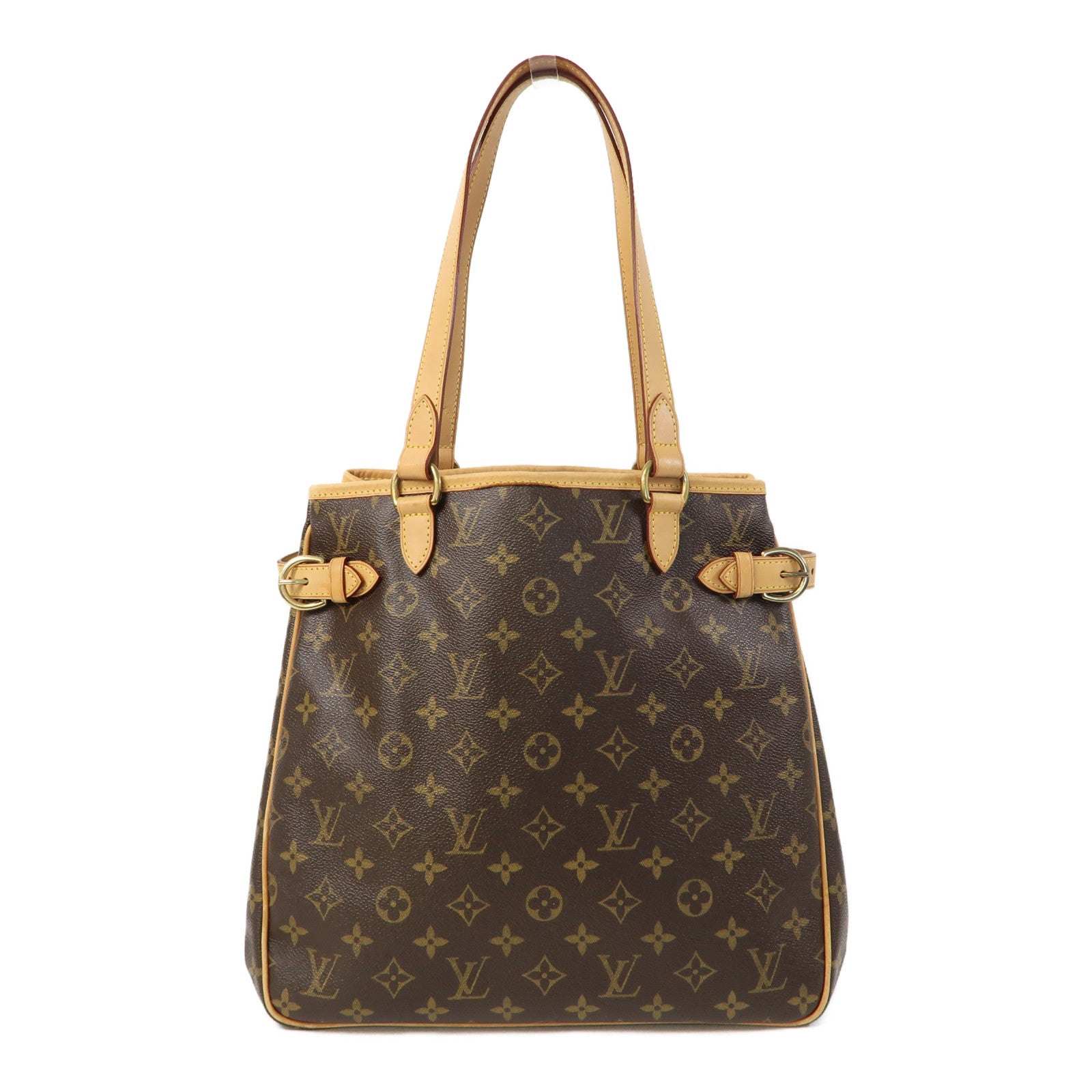 LOUIS VUITTON Monogram Batignolles Vertical金扣肩背袋啡色