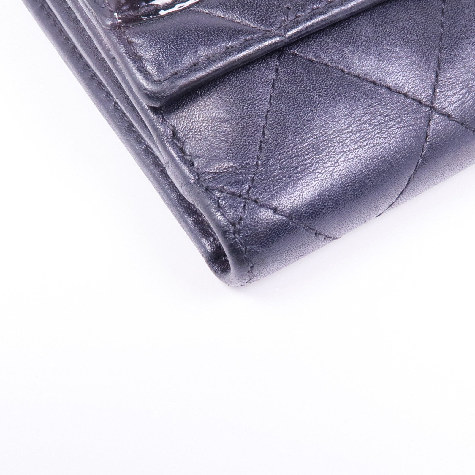 CHANEL 牛皮皮革Cambon Wallet銀扣錢包