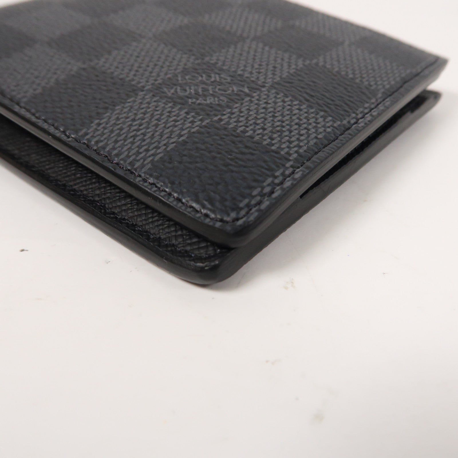 LOUIS VUITTON Damier Graphite Multiple Wallet折疊錢包黑色