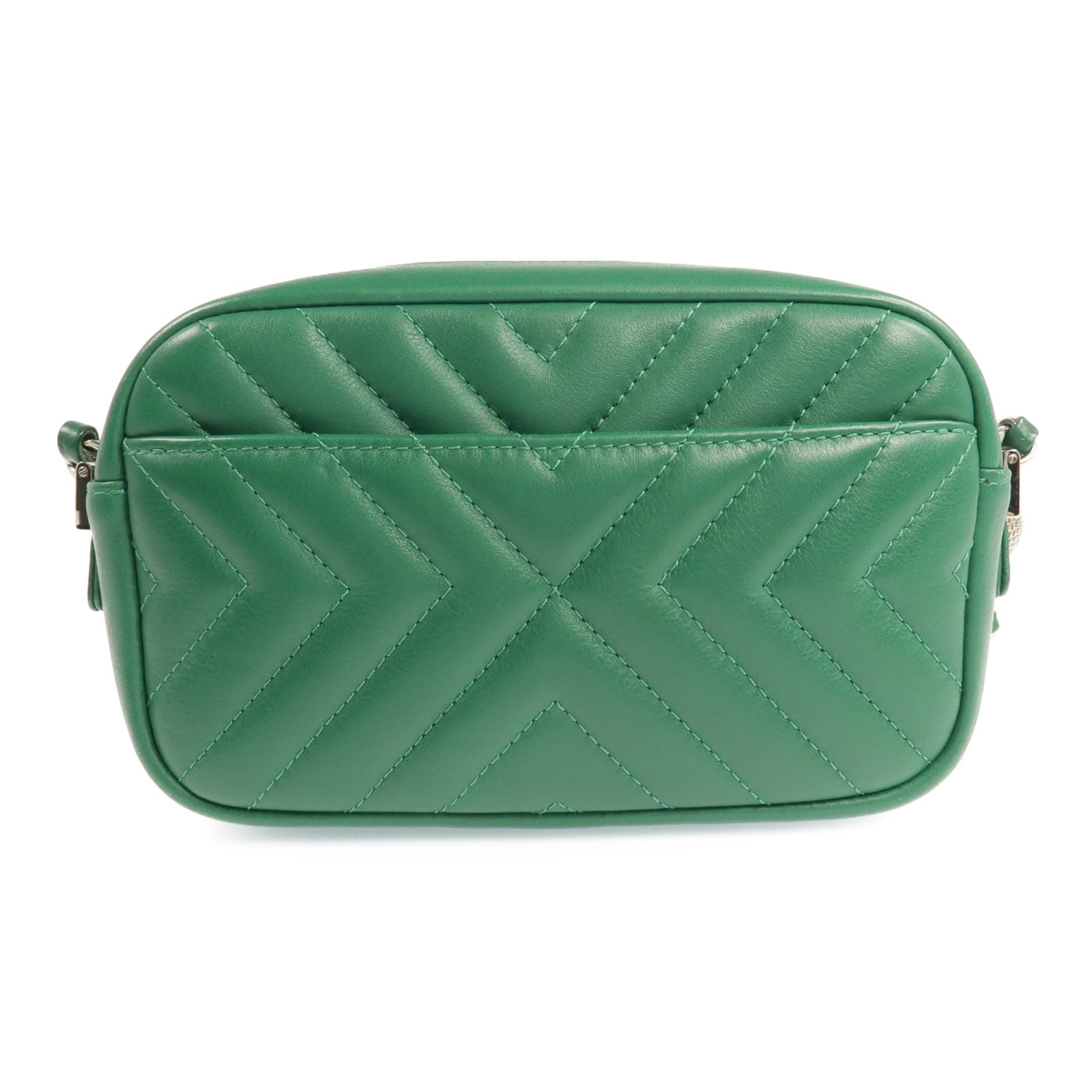 CHANEL 羊皮皮革Camera Bag銀扣鏈帶肩背袋