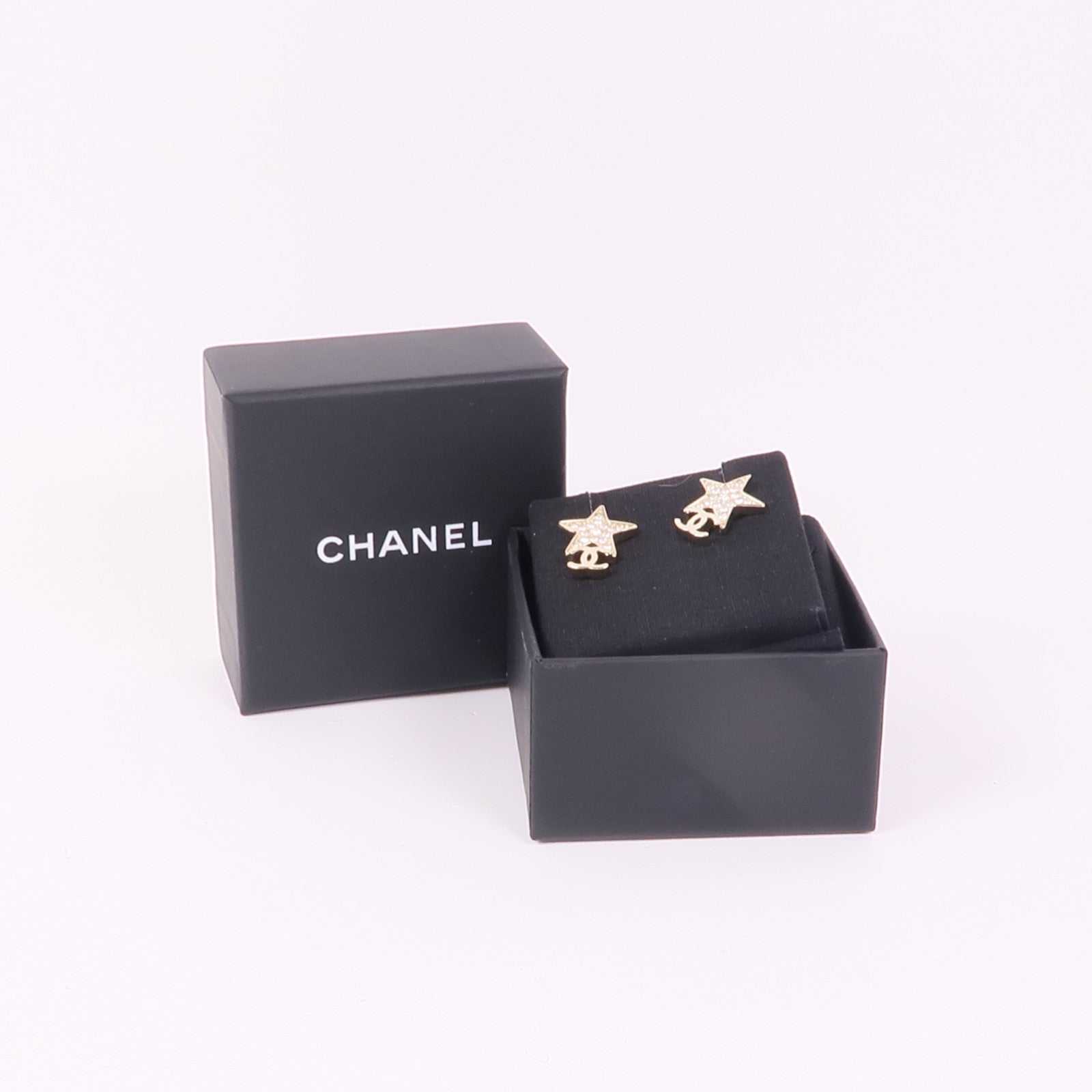 CHANEL CC Earrings Metal Clear/Silver