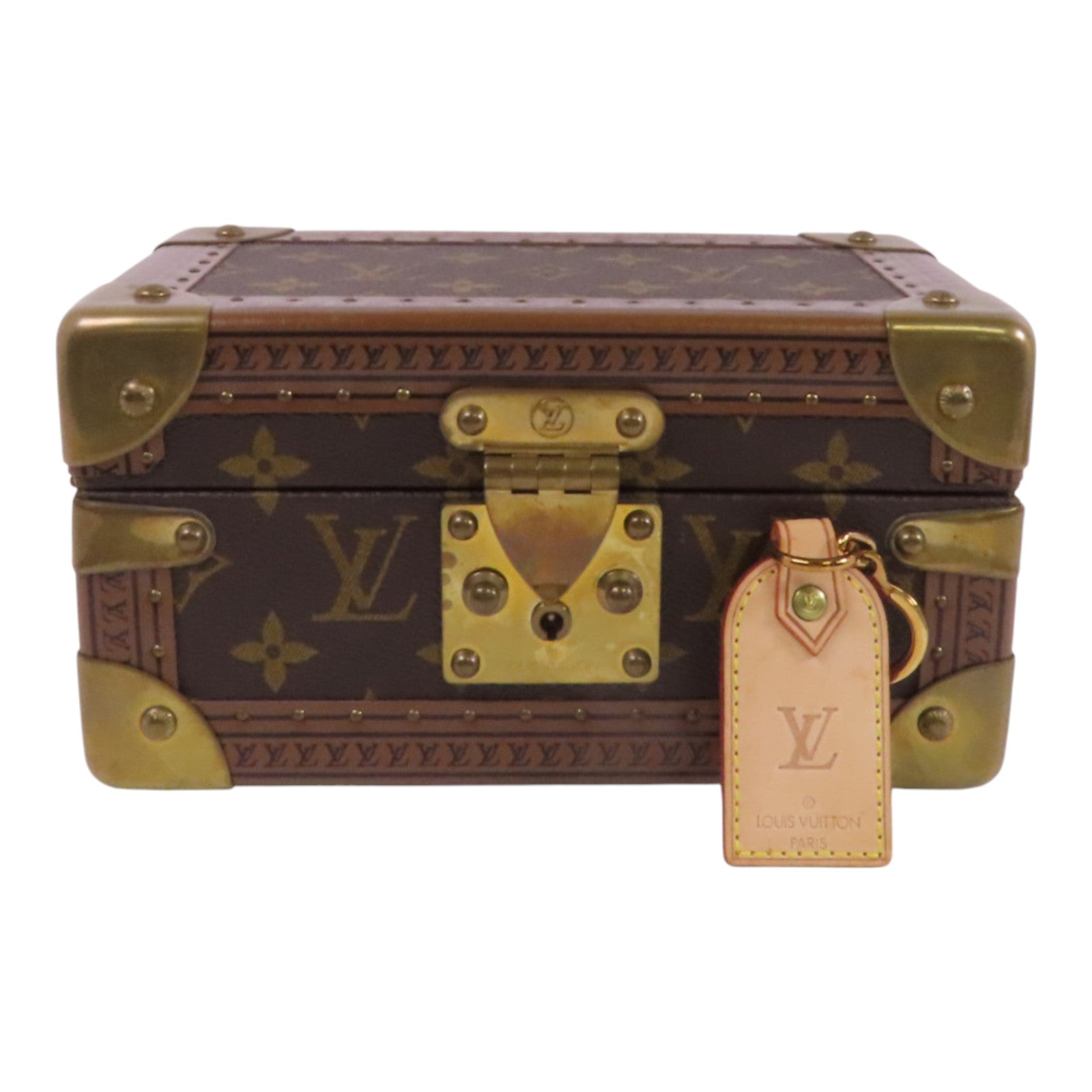 LOUIS VUITTON Monogram Coffret Tresor Box20金扣經典手提箱