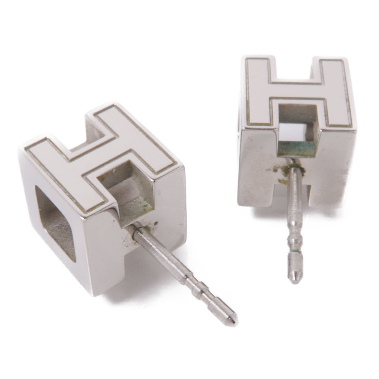 HERMES 金屬Cage d'H Earrings耳環