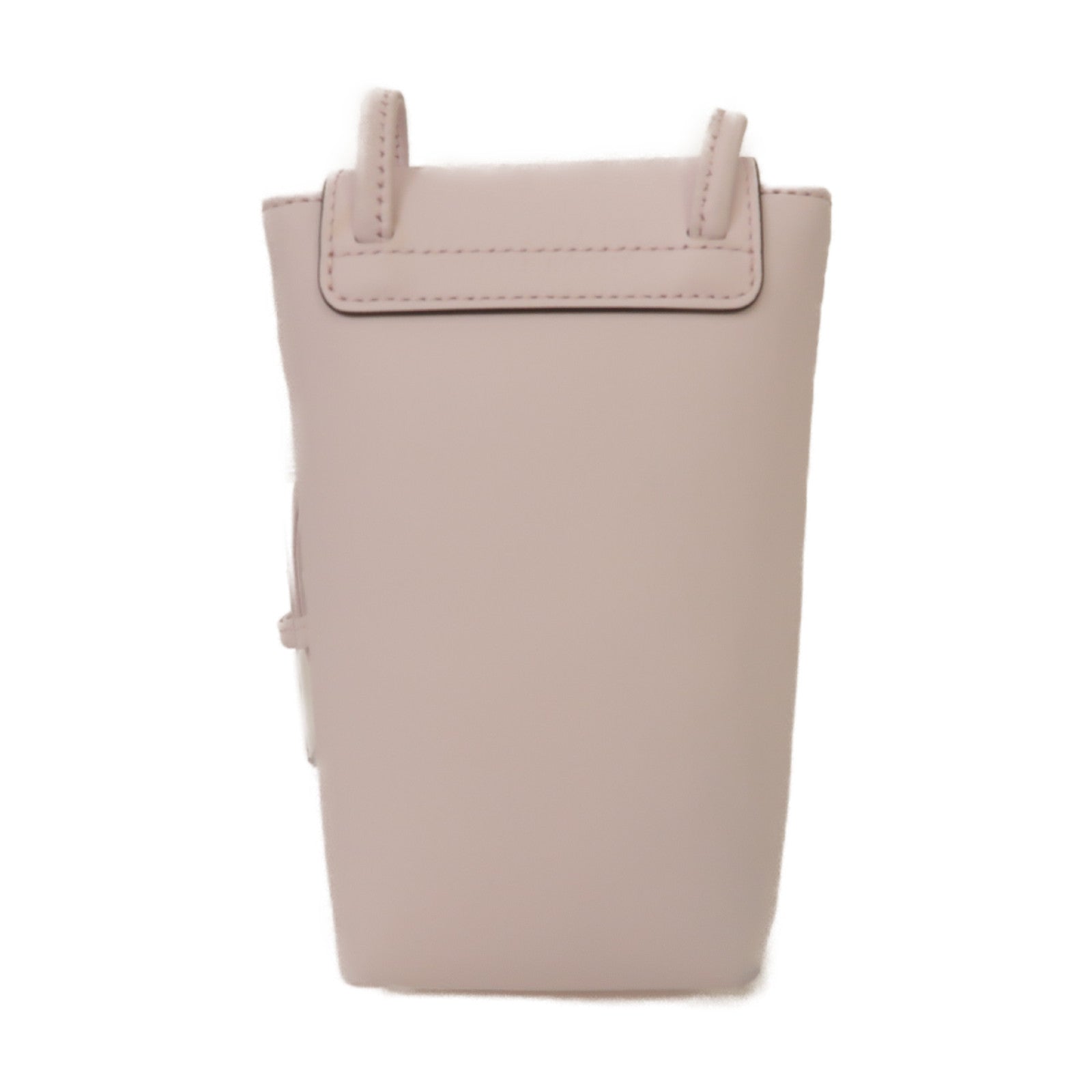 Longchamp 牛皮皮革Shoulder Bag銀扣肩背袋粉紅色