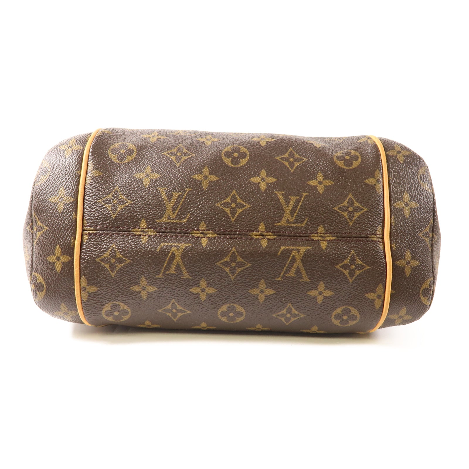 LOUIS VUITTON Monogram Totally PM金扣肩背袋棕色