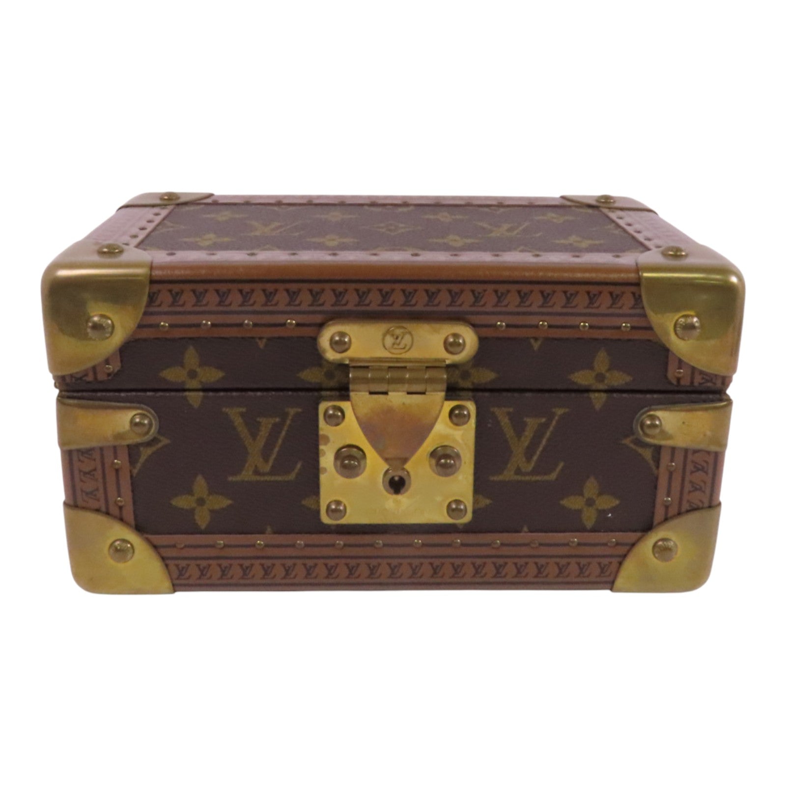 LOUIS VUITTON Monogram Coffret Tresor Box20金扣經典手提箱