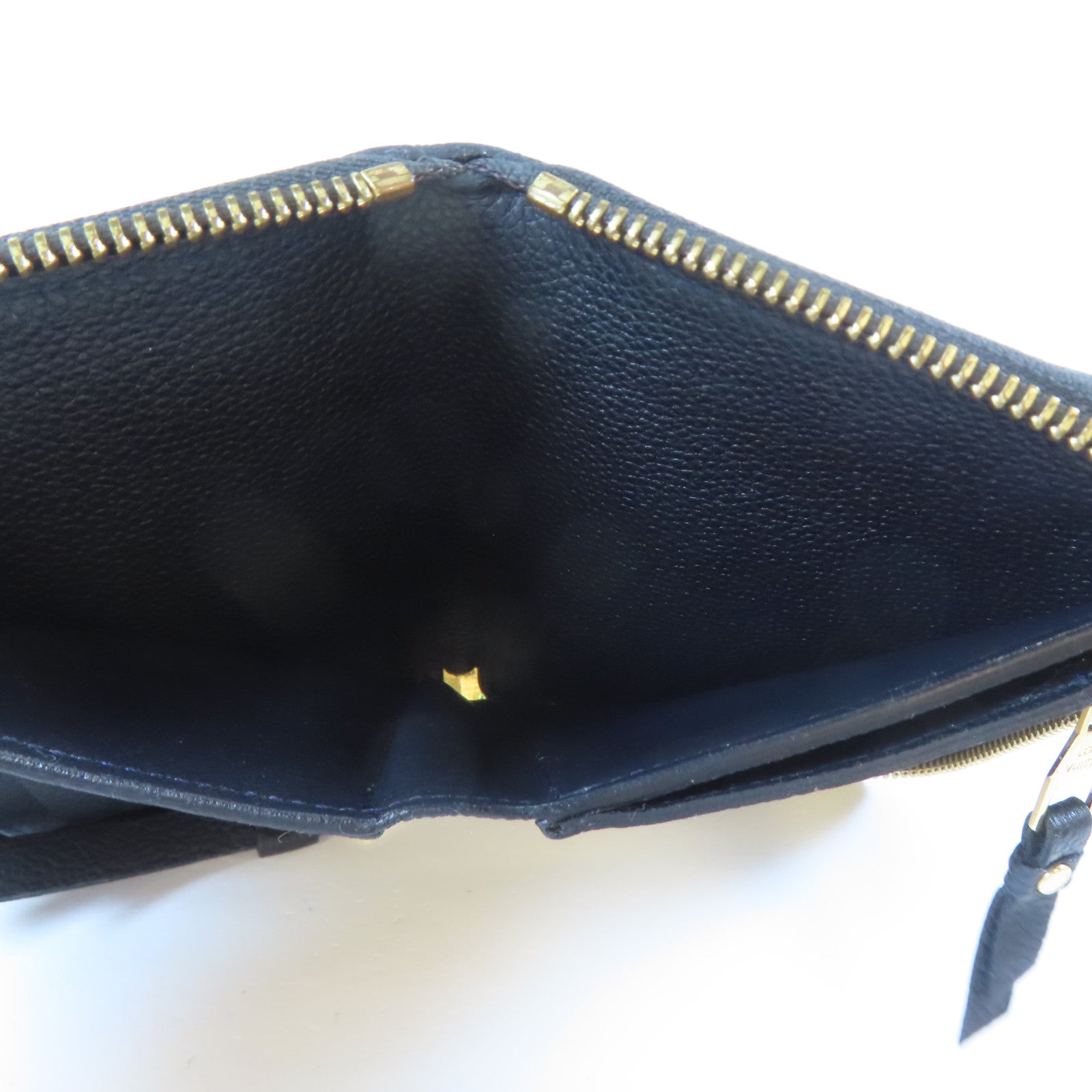 LOUIS VUITTON Monogram Empreinte Secret Compact Wallet金扣錢包黑色