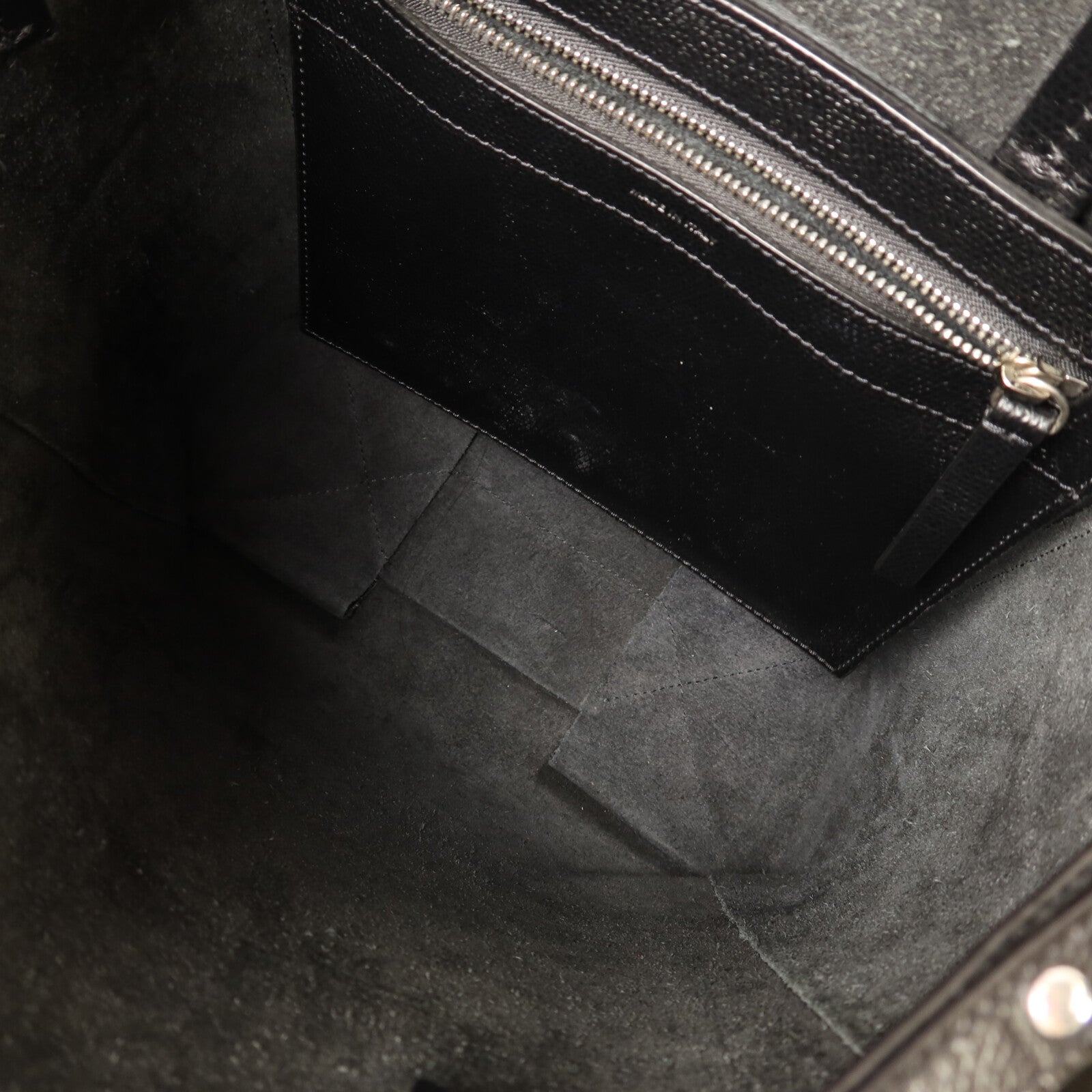CELINE 牛皮皮革Vertical Cabas Small銀扣手挽肩背兩用袋
