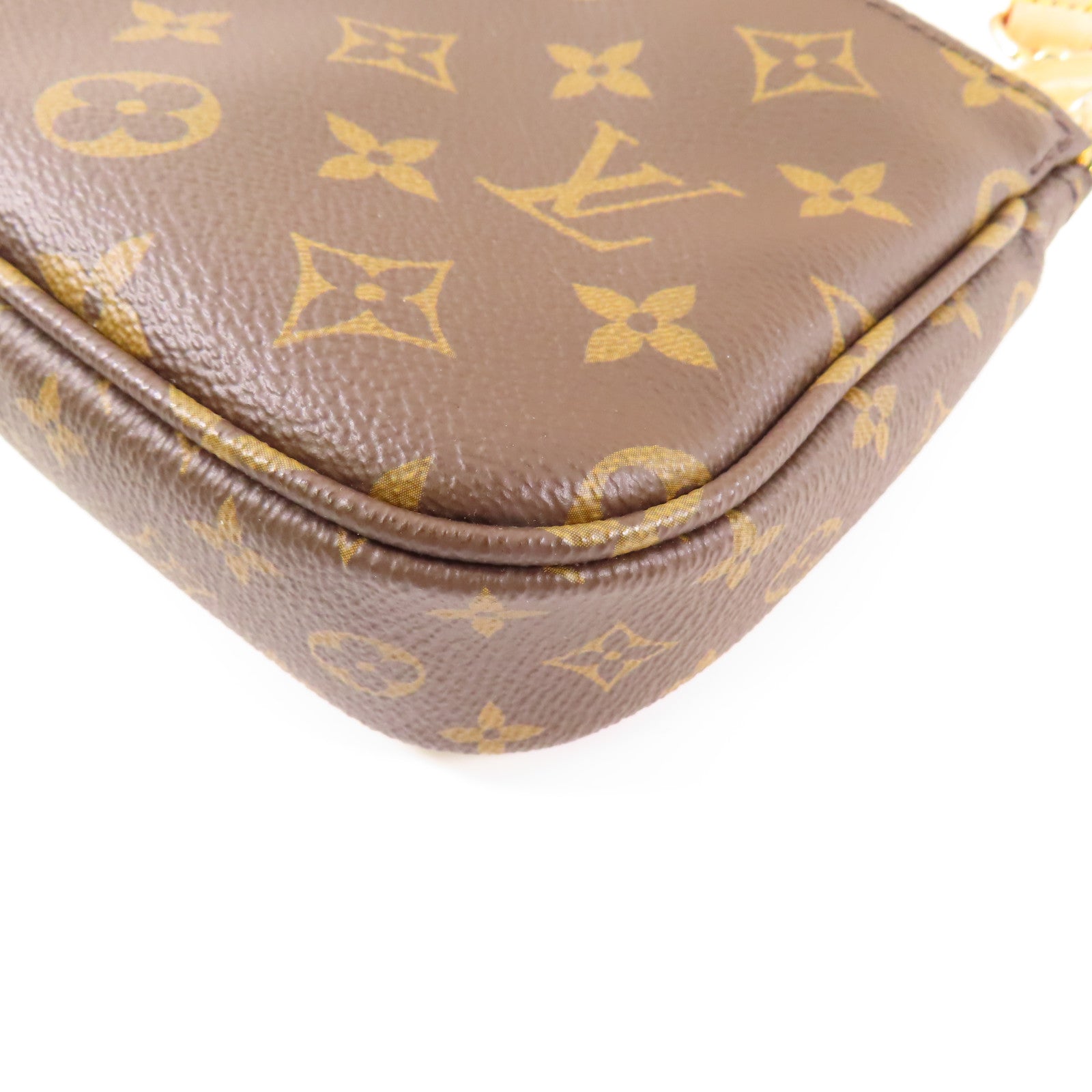 LOUIS VUITTON 【激減優惠】Monogram Multi Pochette Accessoires金扣手挽肩背兩用袋棕色