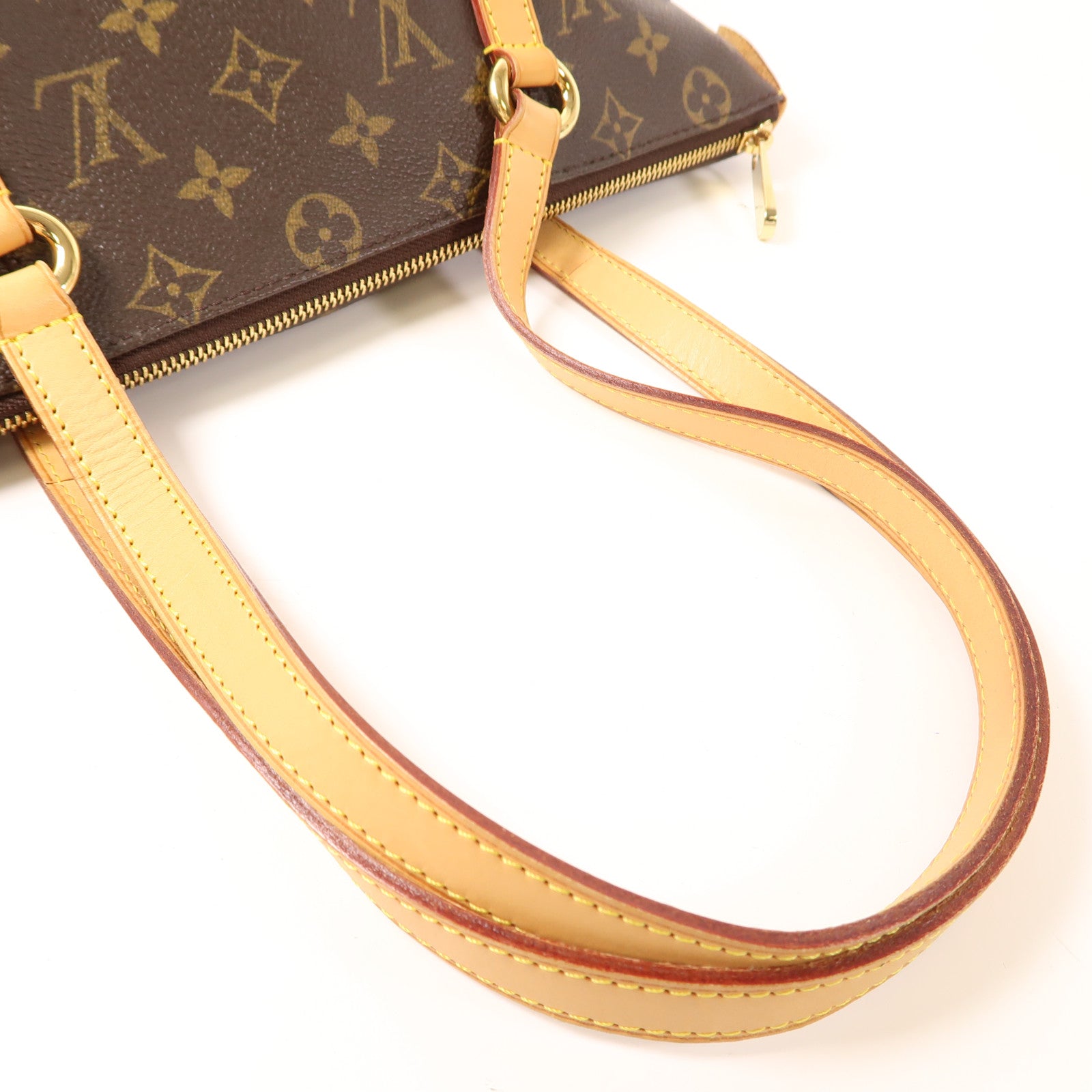 LOUIS VUITTON Monogram Totally PM金扣肩背袋棕色