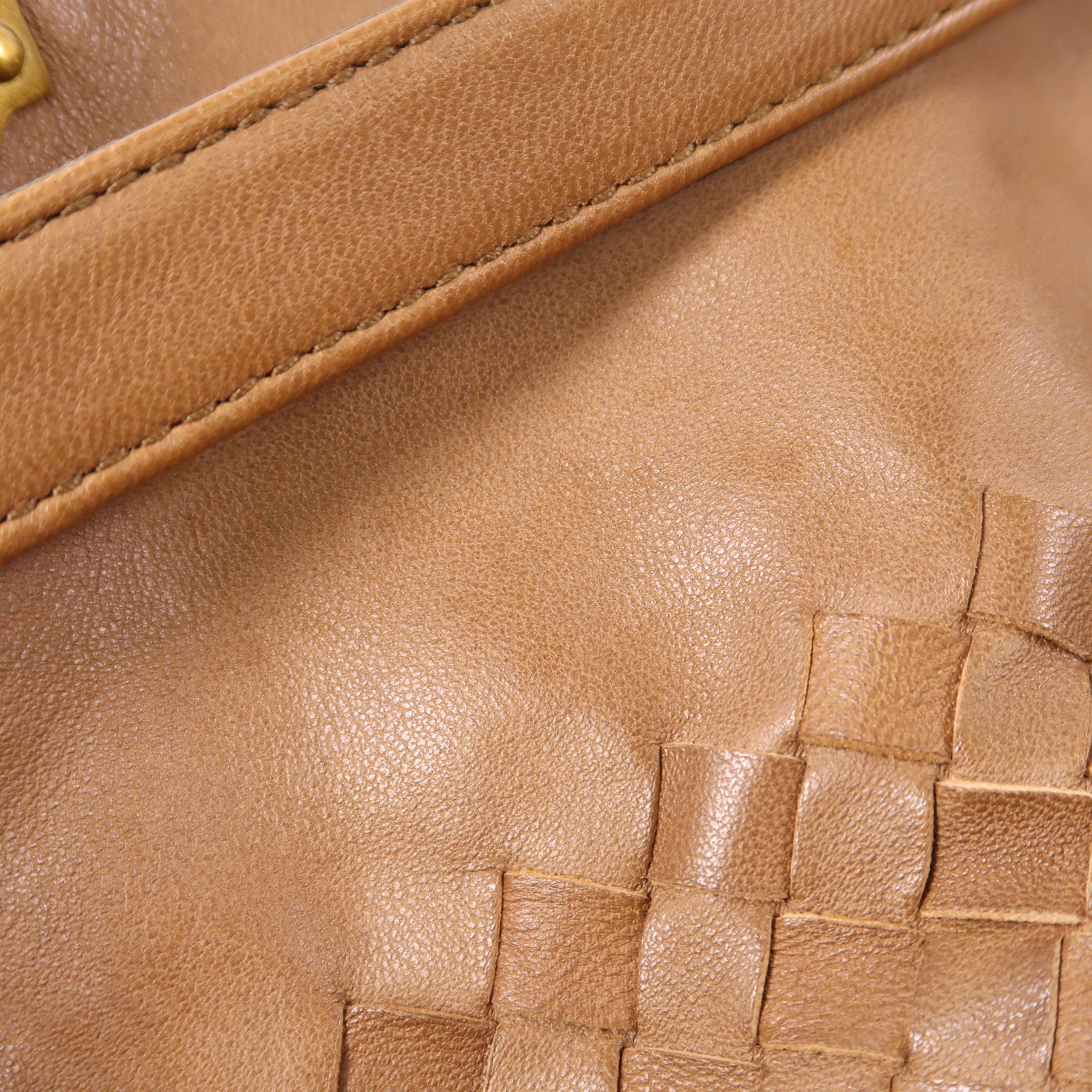 BOTTEGA VENETA 羊皮皮革Shoulder Bag金扣肩背袋