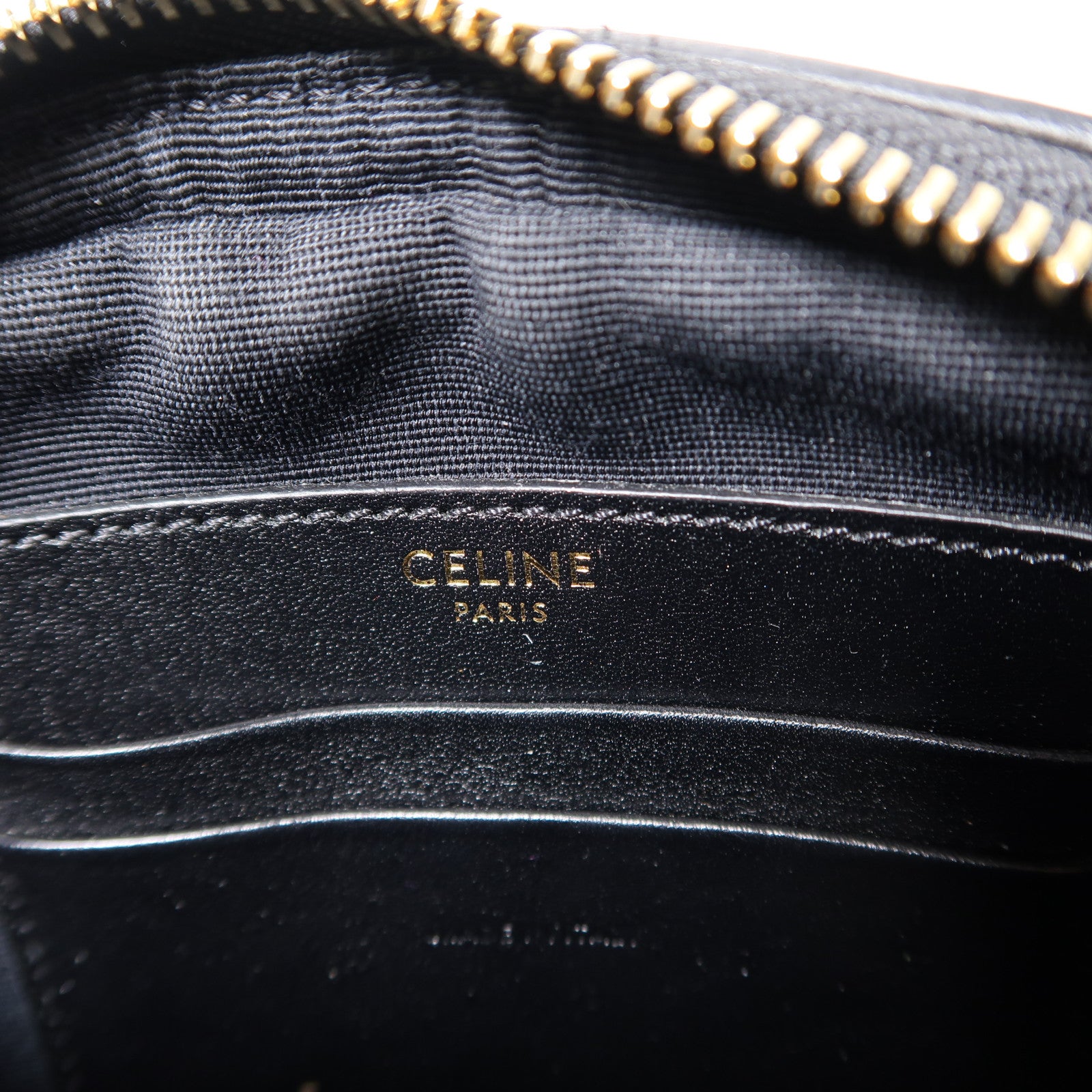 CELINE 【激減優惠】牛皮皮革C Charm金扣肩背袋黑色