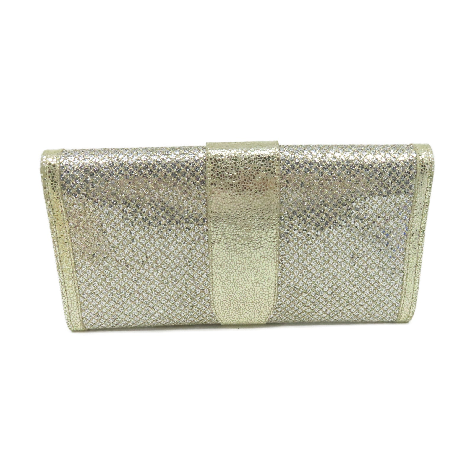 JIMMY CHOO 【激減優惠】金蔥粉Glitter Clutch手拿包金色