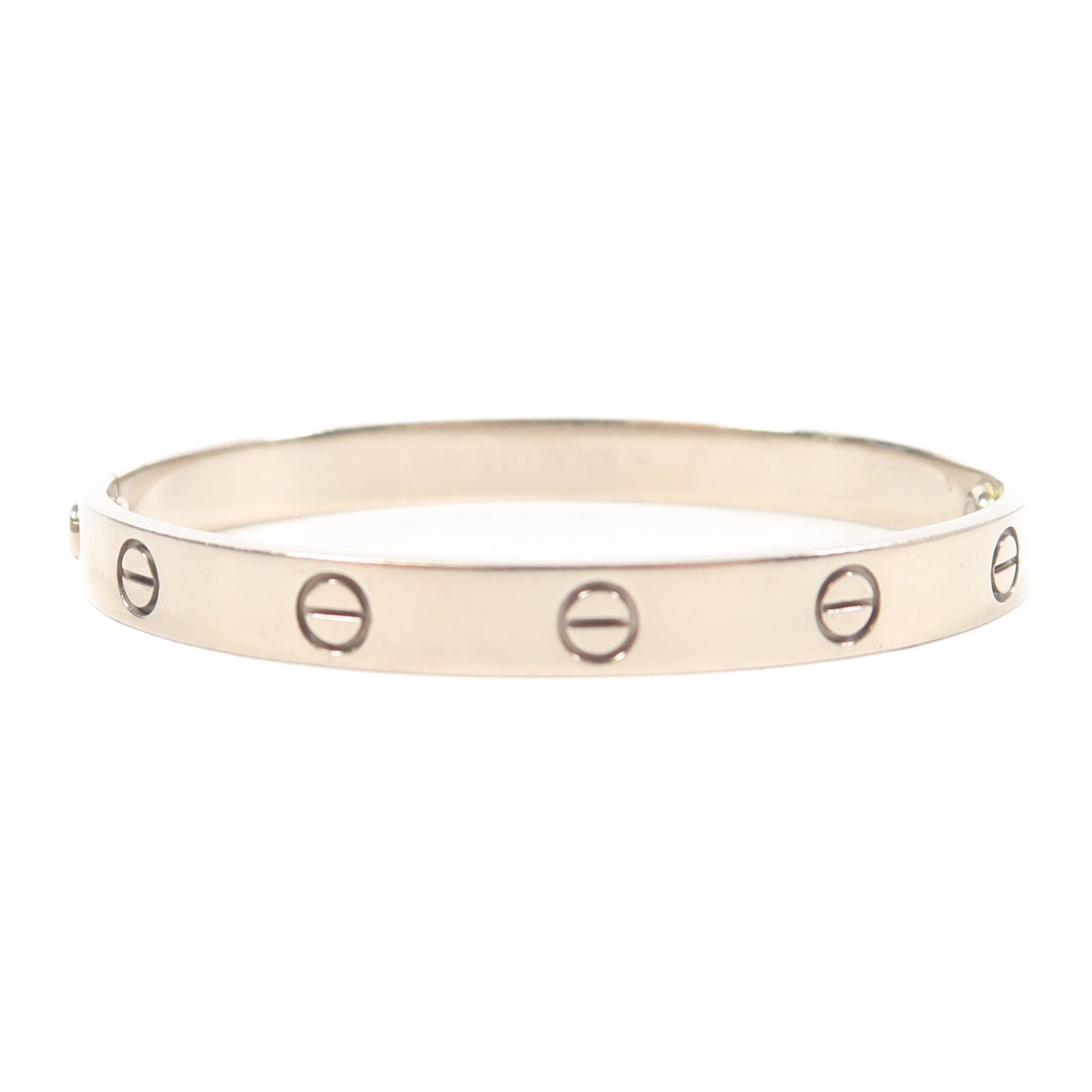 CARTIER 【激減優惠】18K白金Love Bracelet手鐲Cartier#17