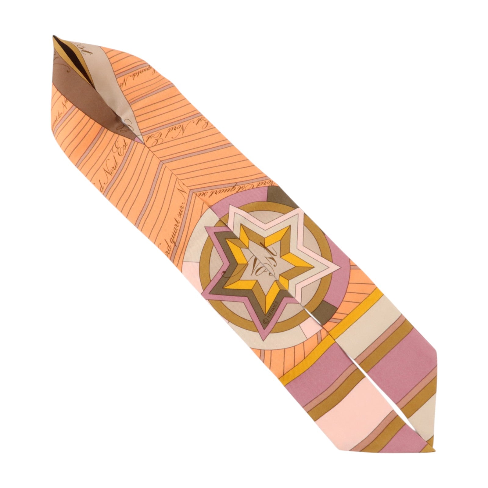 HERMES 絲質Twilly絲巾
