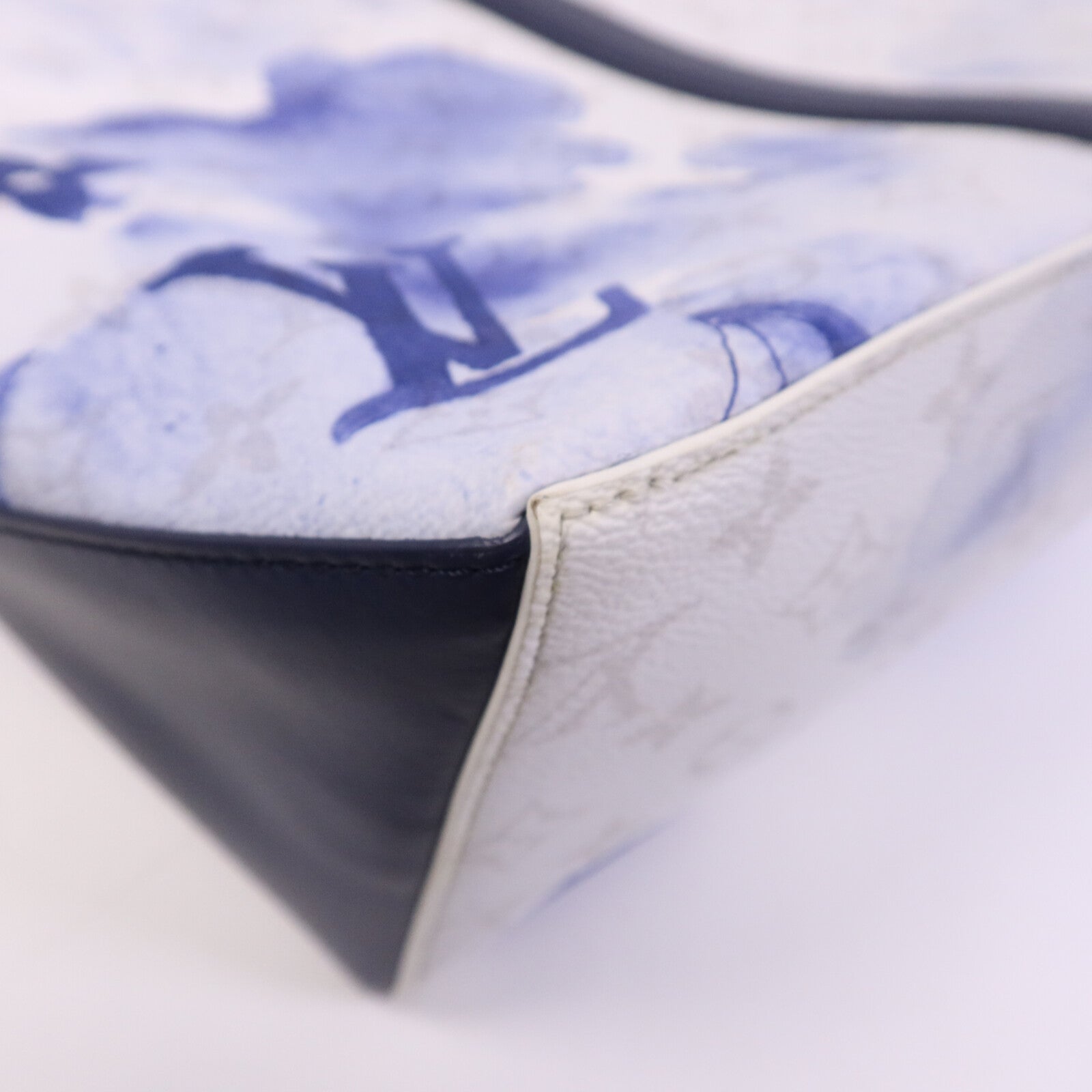LOUIS VUITTON Monogram Watercolour Weekend Tote GM銀扣手挽肩背兩用袋