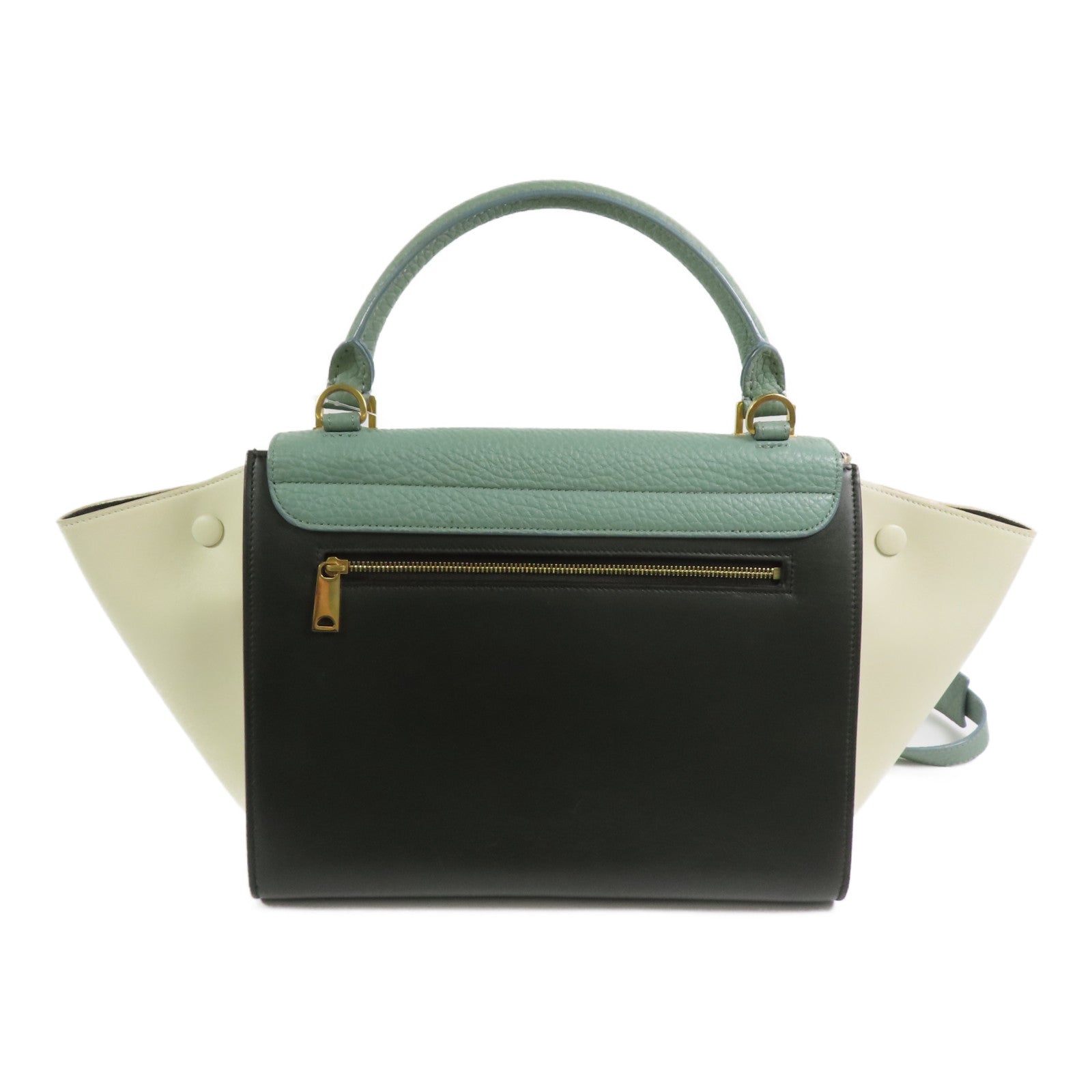 CELINE 牛皮皮革Trapeze金扣手挽肩背兩用袋