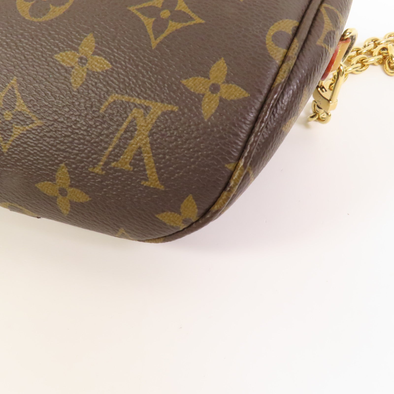 LOUIS VUITTON Monogram Mini Bumbag金扣手挽肩背兩用袋棕色