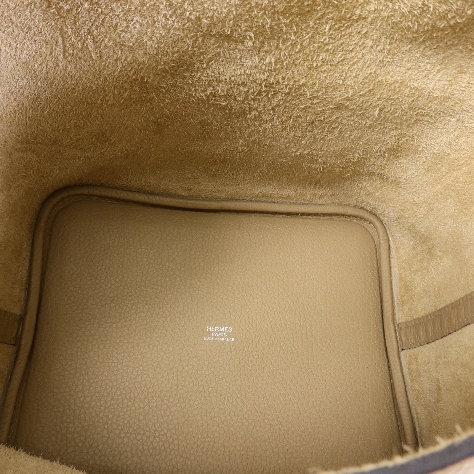 HERMES Clemence皮革Picotin MM扣手挽袋Trench