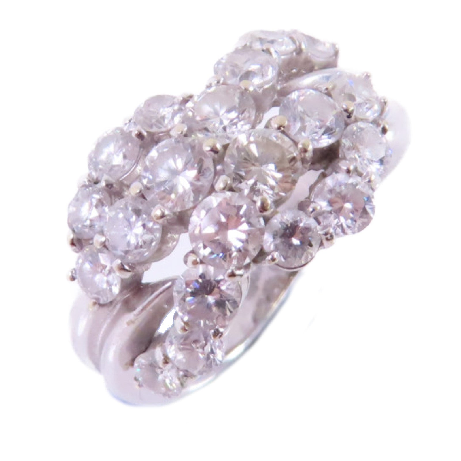 JEWELRY (PRICE DOWN) Diamond Ring US#3.75 18K White Gold