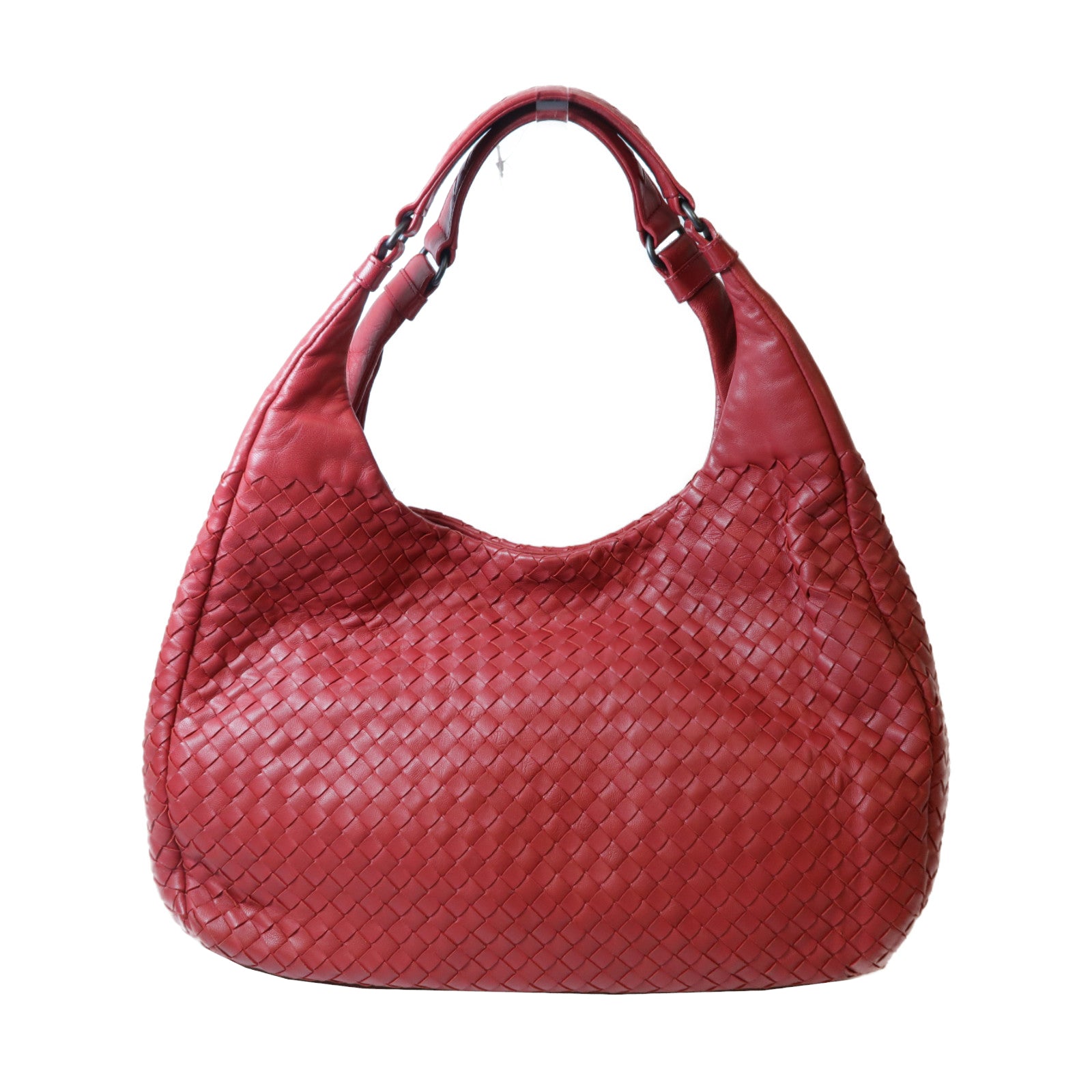 BOTTEGA VENETA 織紋皮革Campana Shoulder Bag肩背袋紅色