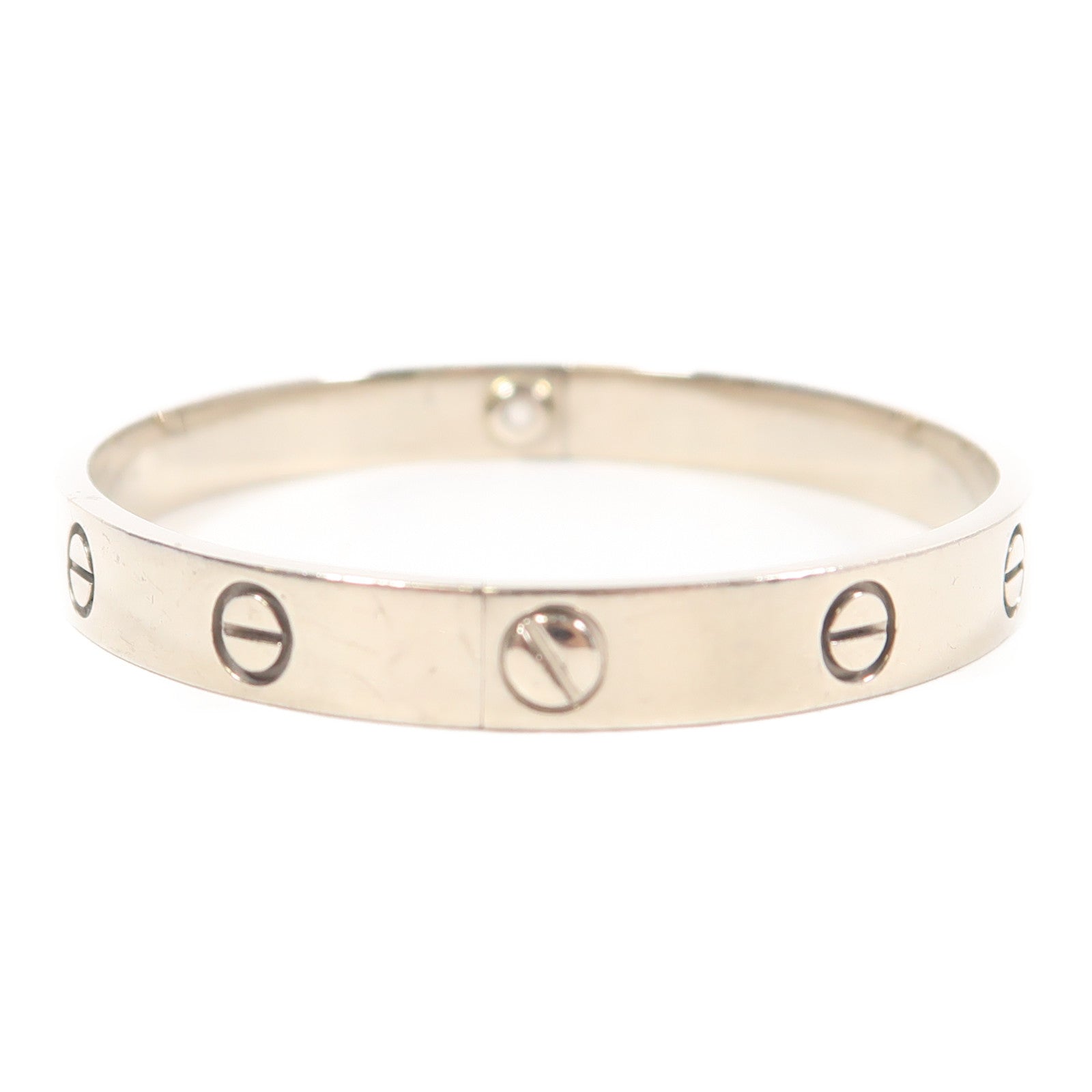 CARTIER 【激減優惠】18K白金Love Bracelet手鐲Cartier#17