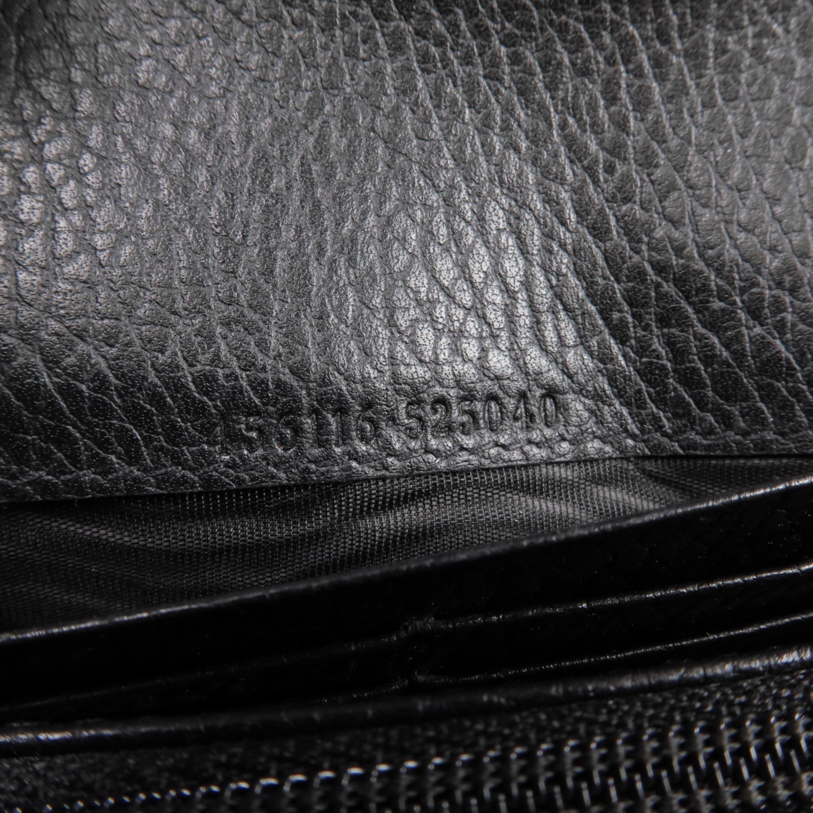 GUCCI 塗層帆布/皮革Long Wallet金扣長錢包