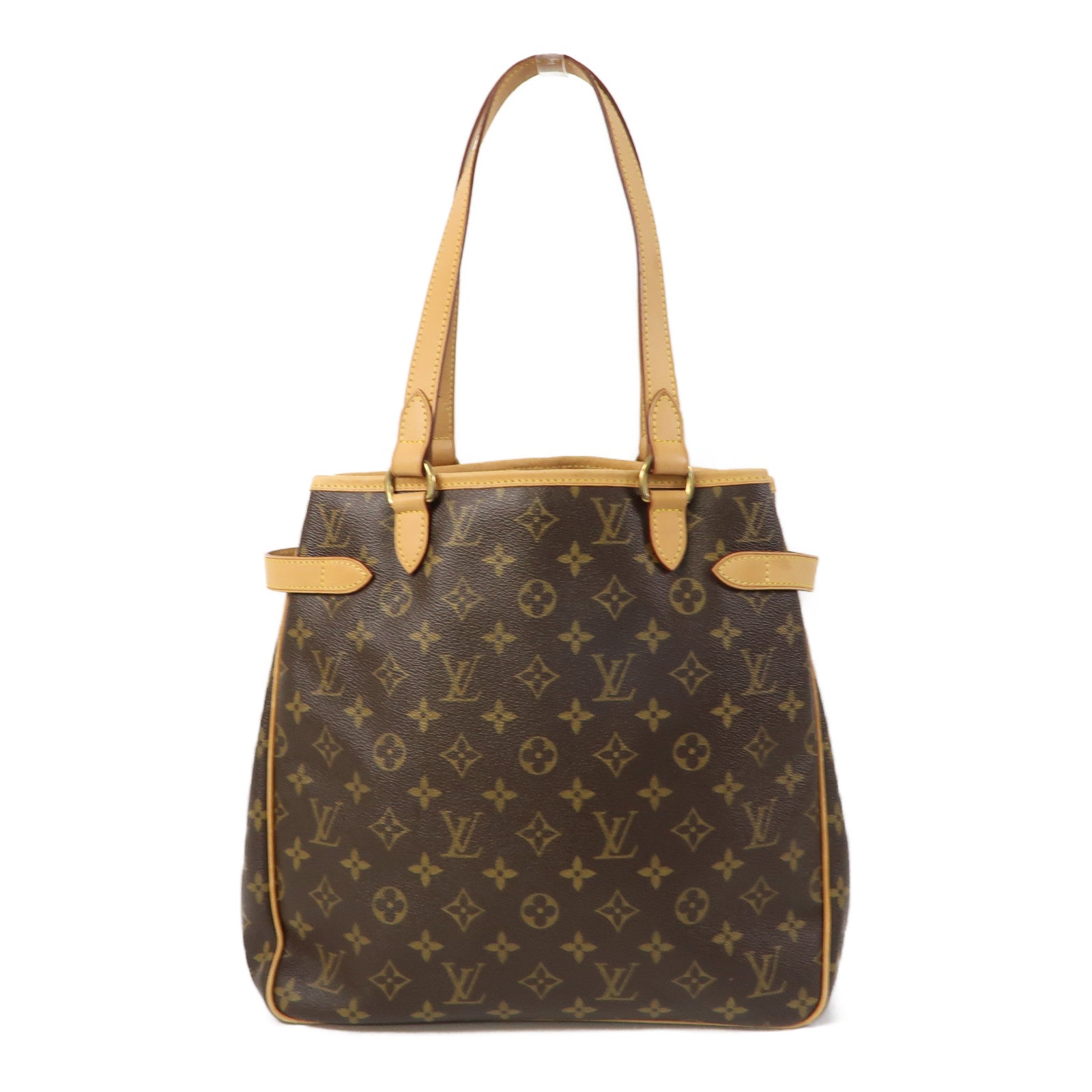 LOUIS VUITTON Monogram Batignolles Vertical金扣肩背袋啡色