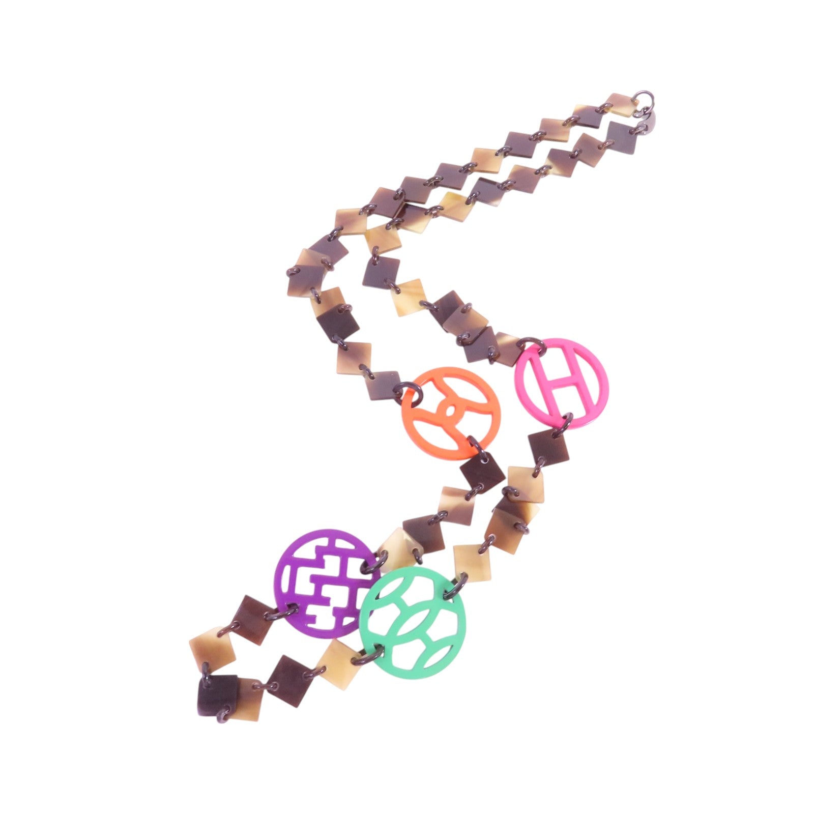 HERMES 水牛角/PVC Horn Necklace項鏈