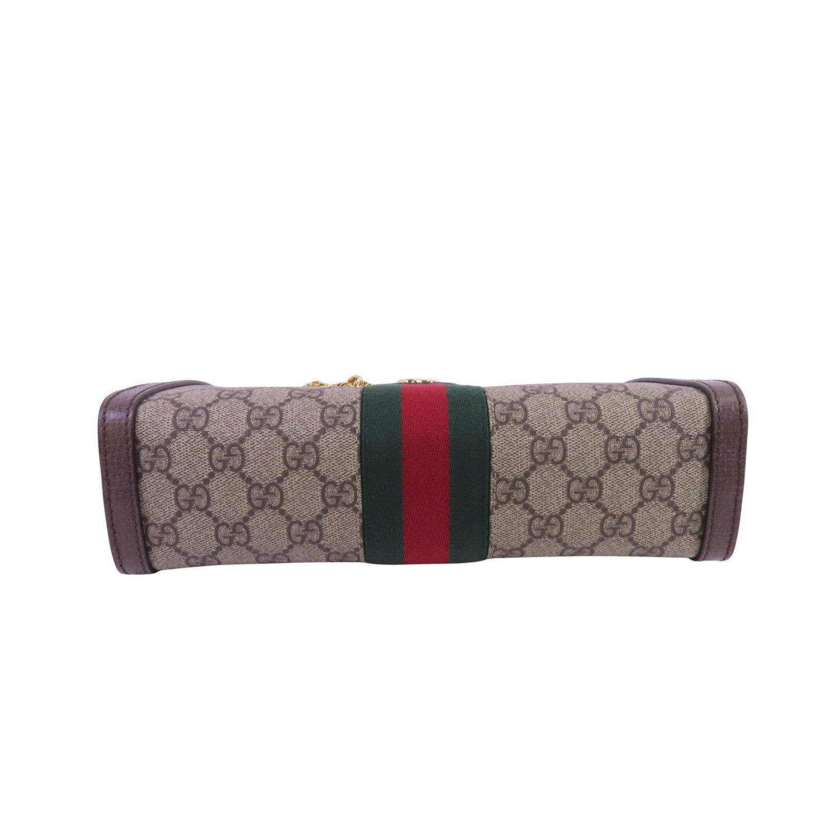GUCCI 塗層帆布Ophidia GG金扣鏈帶肩背袋