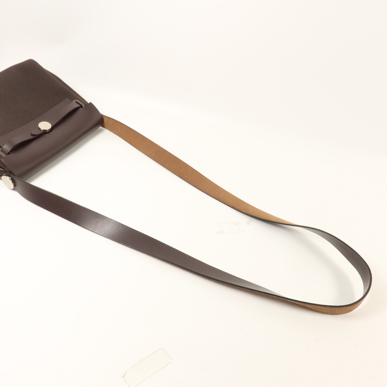 HERMES 帆布Mini Herbag肩背袋Ebene